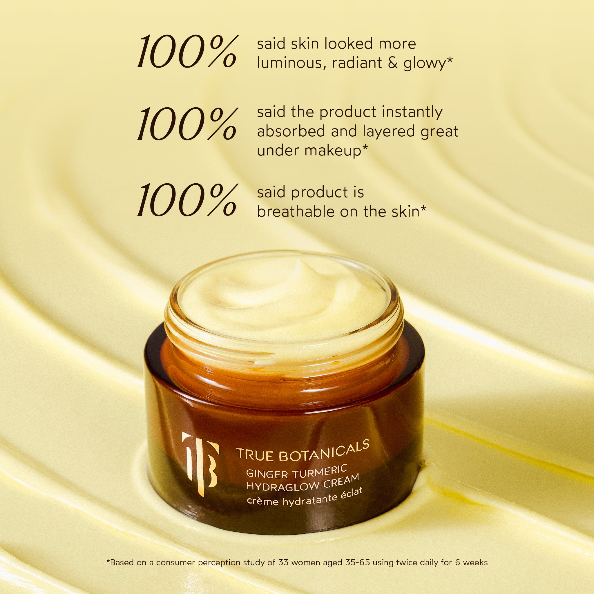 Organic Ginger Turmeric Hydraglow Cream for Glowing Skin - Anti-Aging & Brightening Face Moisturizer - Perfect for Dry, Sensitive Skin & Nighttime Skincare Routine