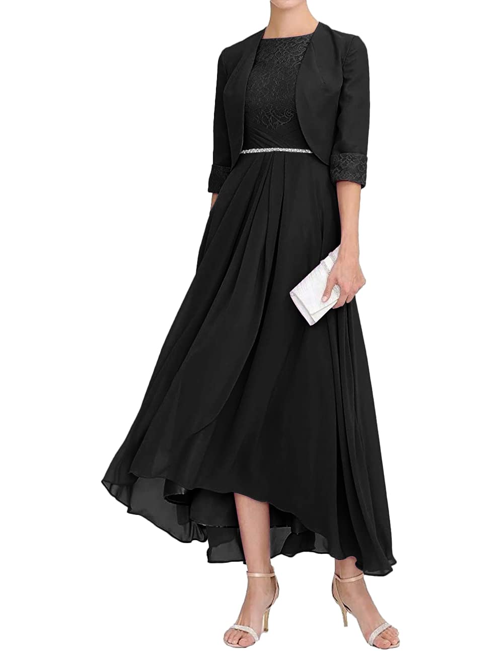 Elegant Mother of The Bride Dresses with Jacket - Long Lace Formal Evening Gowns for Wedding Guests | Perfect for Church Ceremonies, Reception Parties & Special Occasions