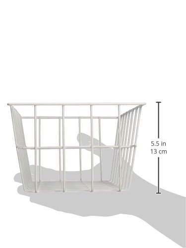 Grayline 40603 White Storage Basket - Organize Home, Office & Closet - Perfect for Laundry, Toys & Shelves