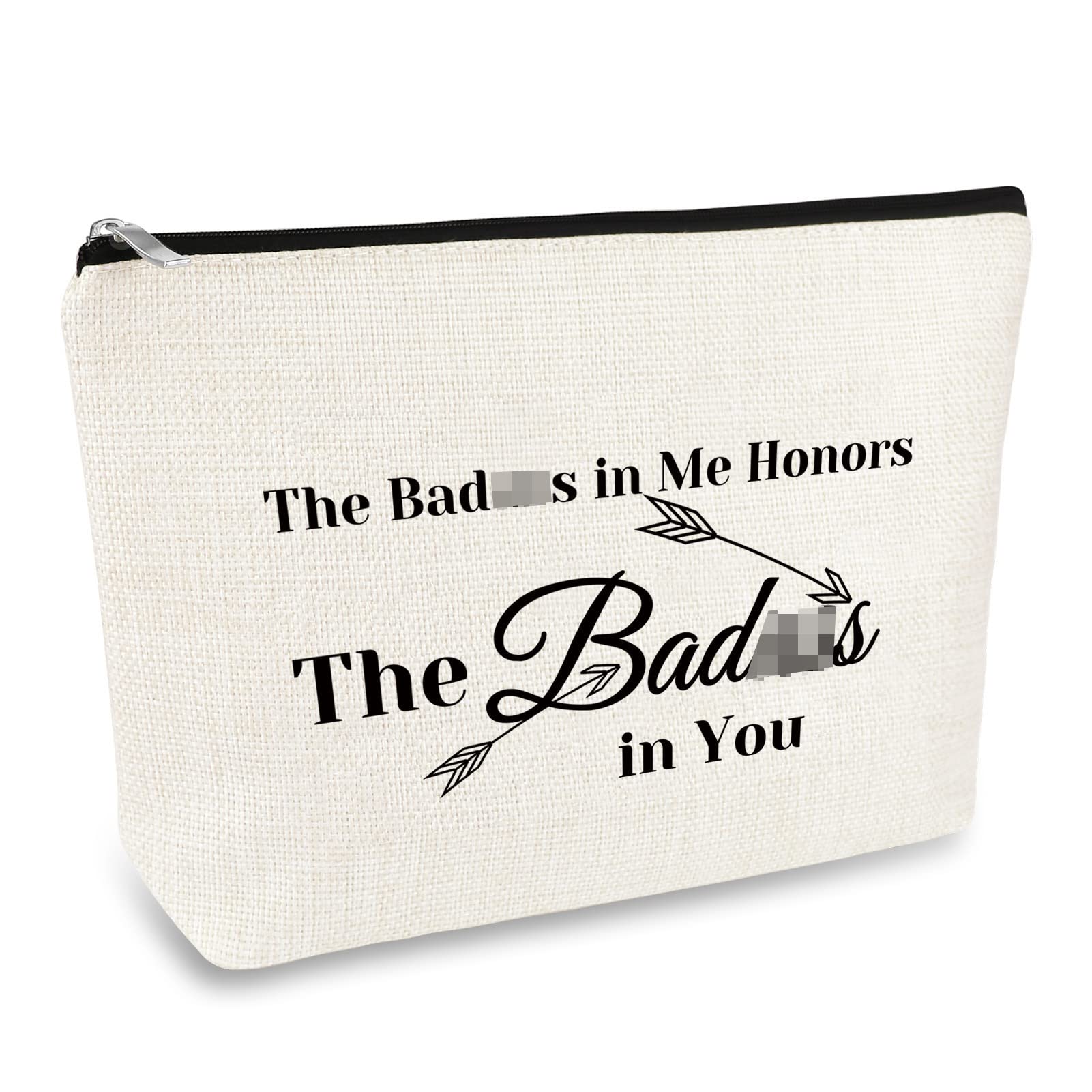 **Funny Inspirational Makeup Bag for Women - Encouraging Cosmetic Pouch Gift for Best Friend, Coworker, Mom, Sister - Birthday, Christmas, Appreciation Motivational Gift - Perfect for Travel, Gym & Daily Use**