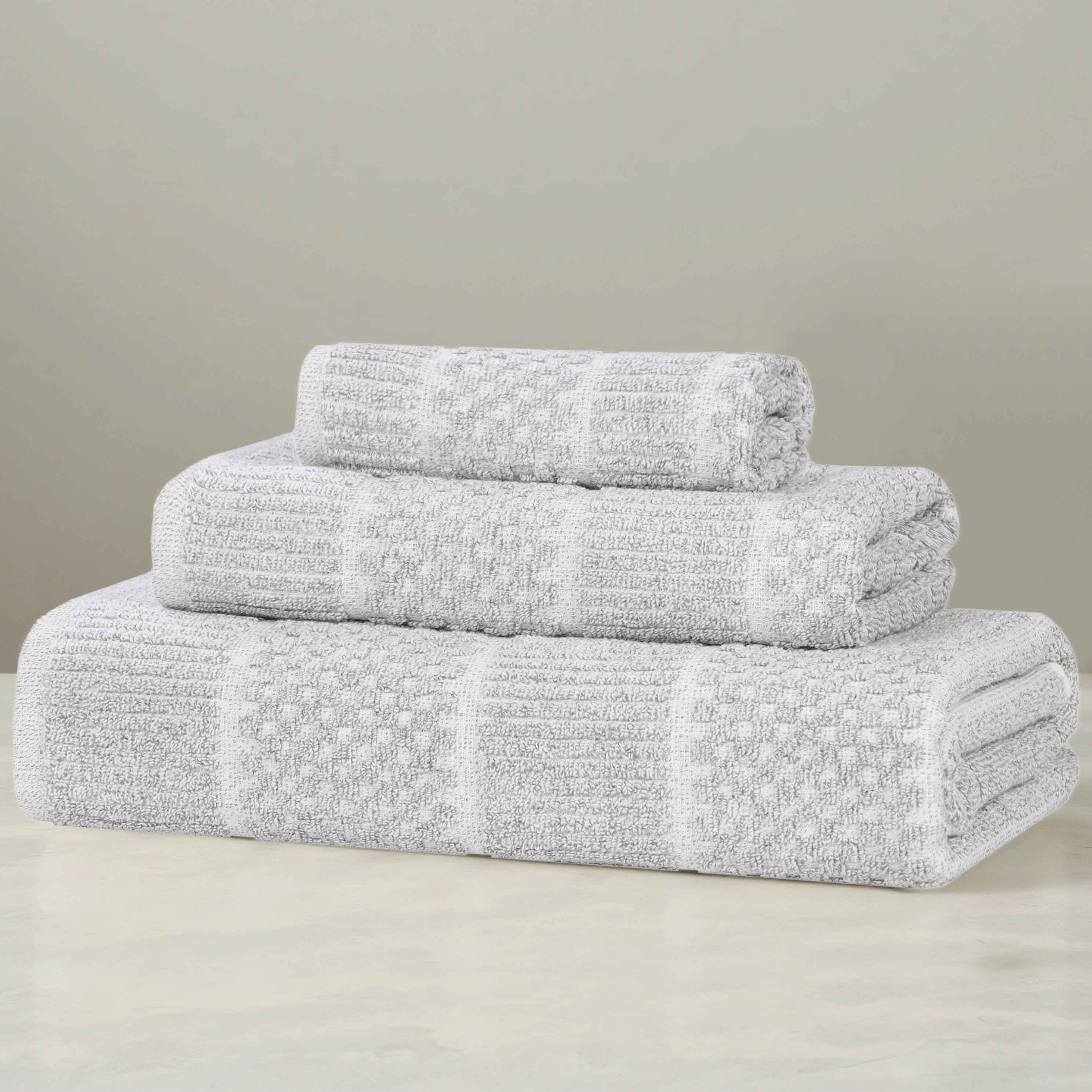 Premium 3-Piece Cotton Blend Towel Set - Soft, Absorbent & Quick-Drying Bath & Hand Towels for Spa, Gym & Luxury Home Use