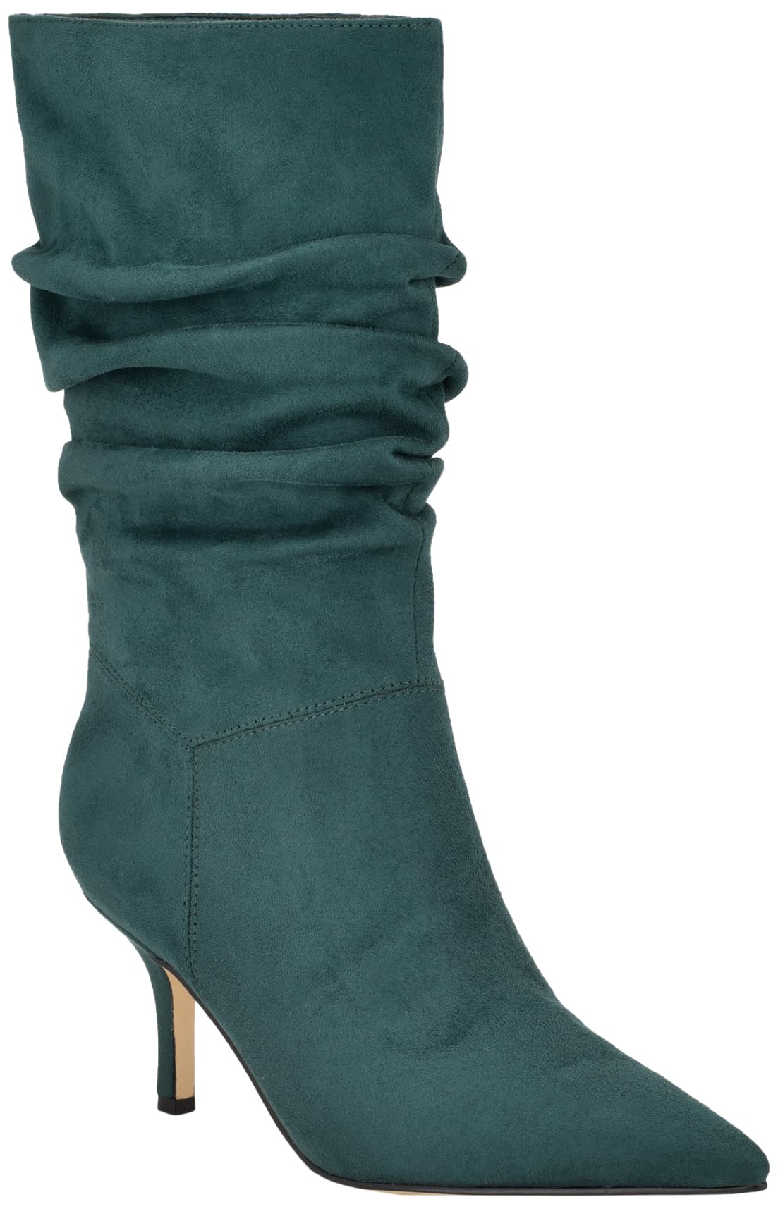 Nine West Women's Gonda Dress Mid Calf Booties - Comfortable Ankle Boots for Fall & Winter, Stylish Casual & Office Wear, Perfect for Work, Dating & Night Out