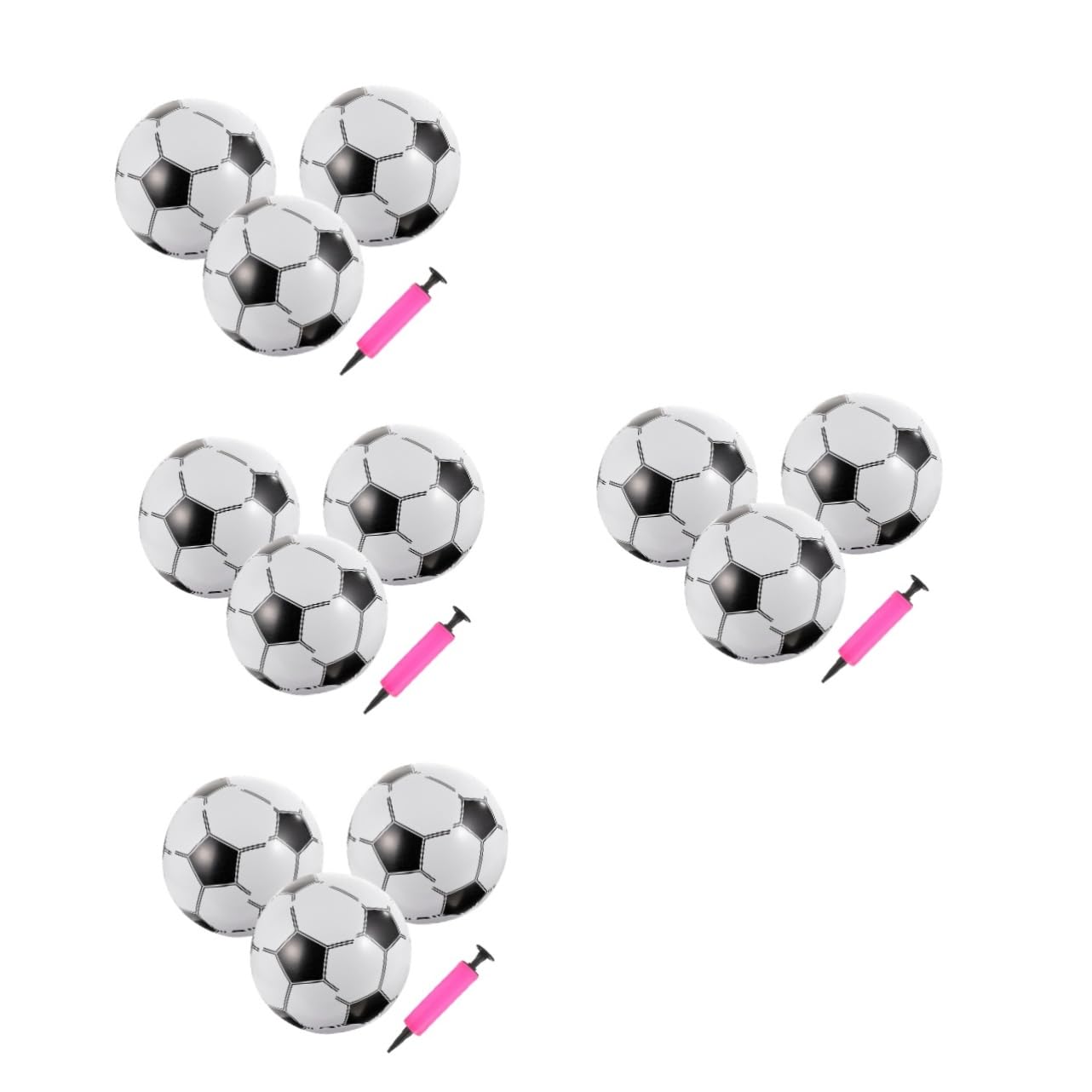 **iFundom 4-Pack Inflatable Beach Balls for Kids - Outdoor Water Play, Pool Games, Soccer & Baseball Toys - PVC Sports Balls for Toddlers (Perfect for Beach, Backyard, and Summer Activities)**
