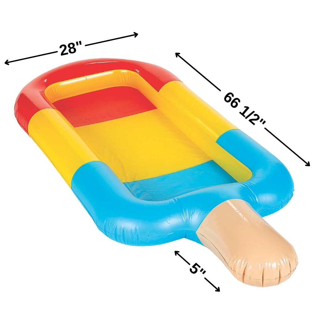 Fun Express Popsicle Party Shaped Cooler - 1 Piece Kids Toy for Summer Parties, Beach Trips & Outdoor Play