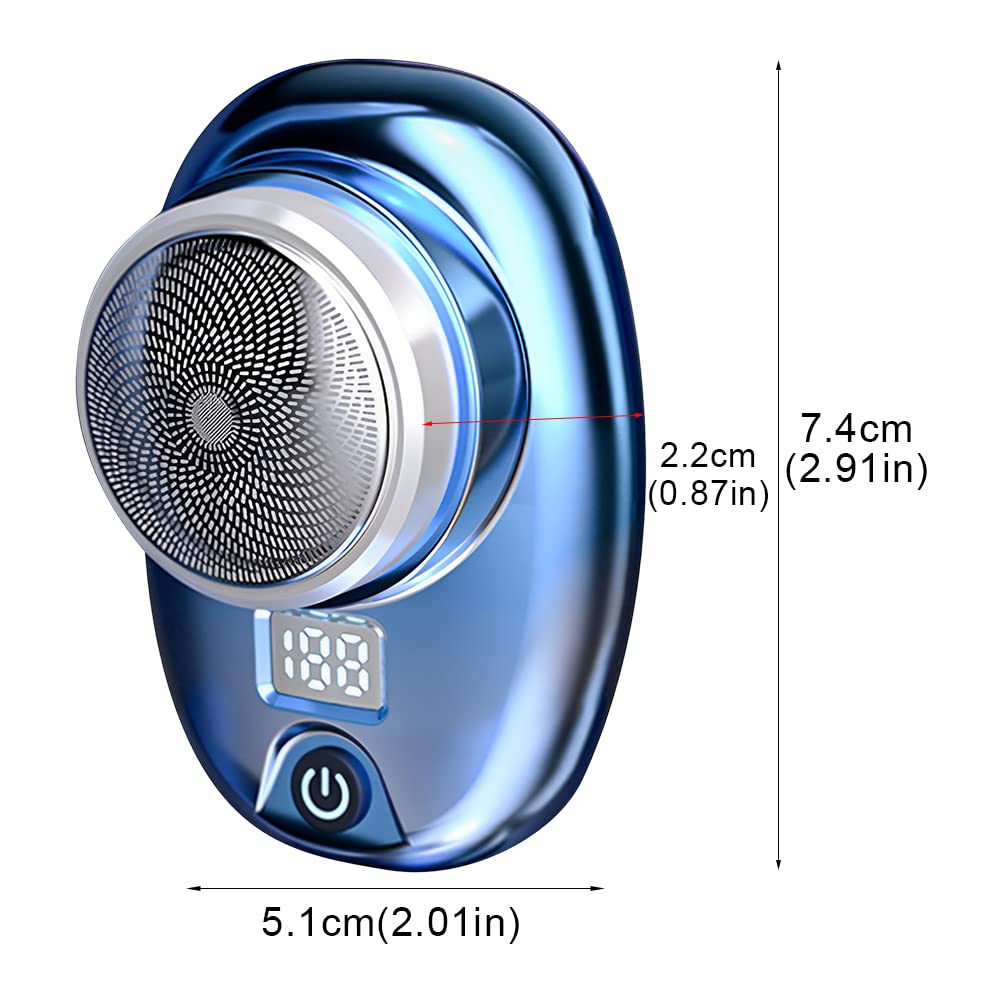 Upgraded Mini Electric Razor for Men - Portable USB Rechargeable Waterproof Shaver with One-Button Operation | Perfect for Travel, Gym & Daily Grooming