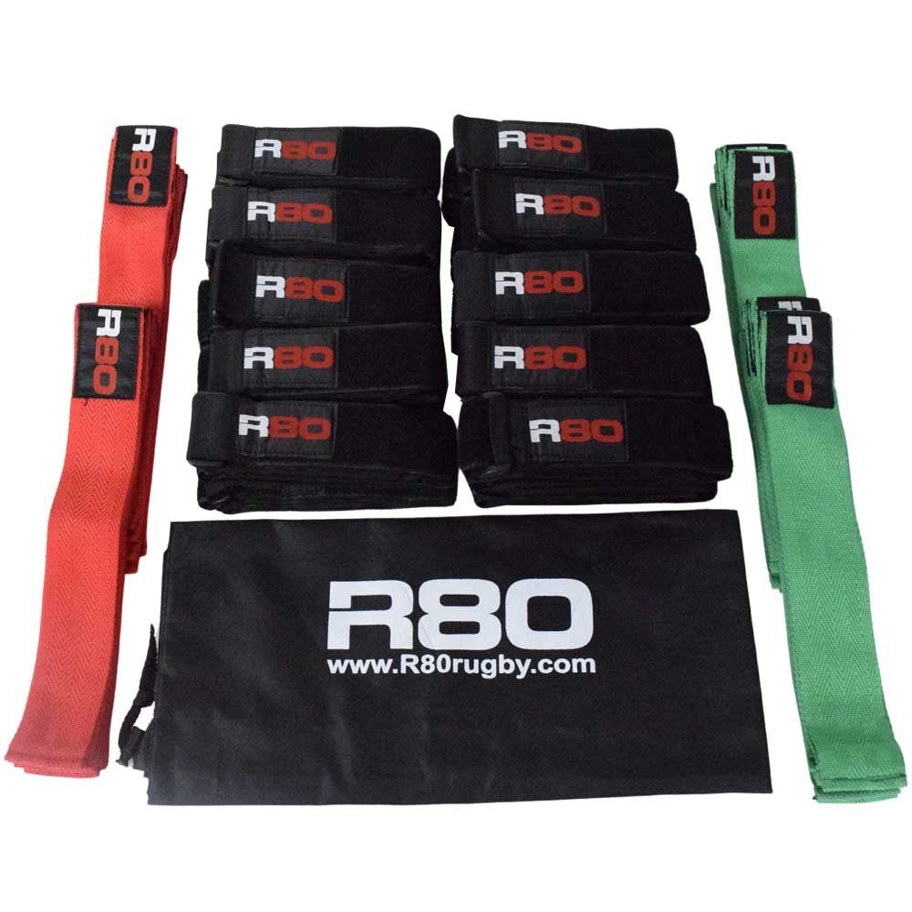 R80 Junior Rippa Rugby Sets for 30 Players - Complete Youth Rugby Equipment for Schools & Teams | Perfect for Training, Games & Sports Events