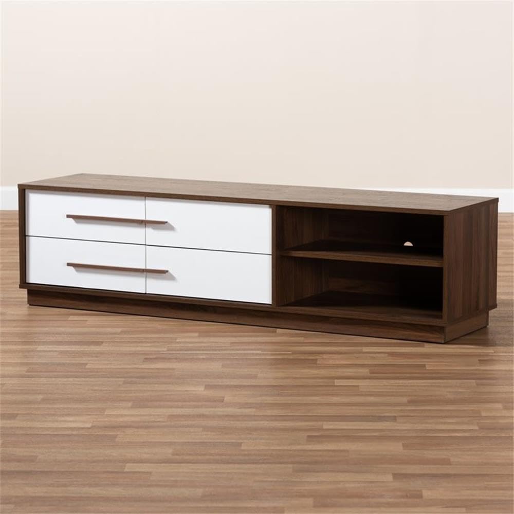 Mid-Century Modern Walnut TV Stand for TVs up to 63