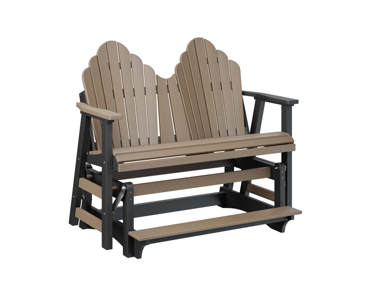 Berlin Gardens Cozi Back Double Counter Glider - Outdoor Patio Swing Bench with Canopy for Porch, Garden, and Backyard Relaxation