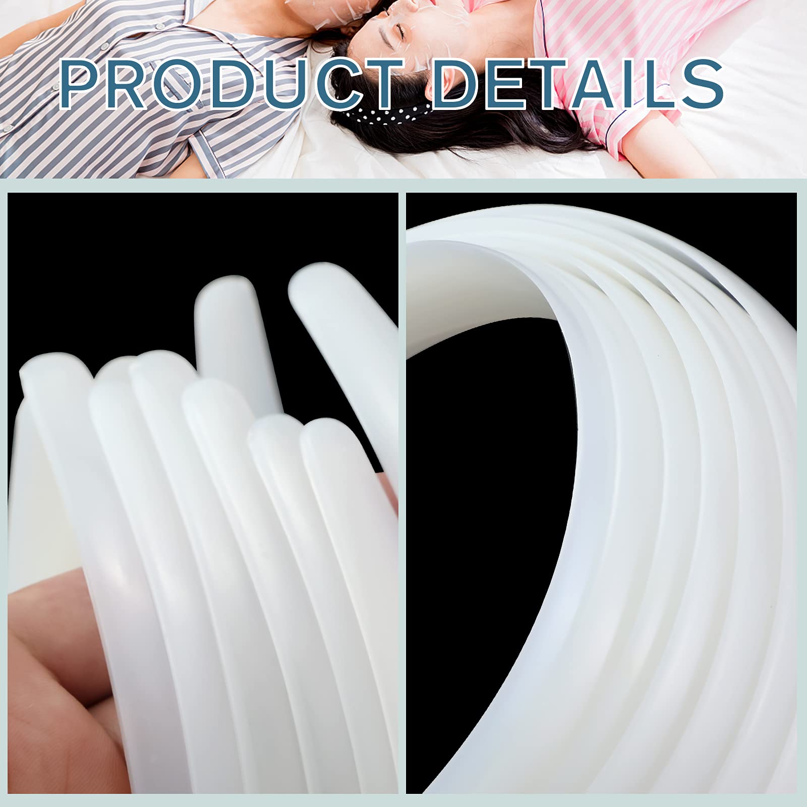 12 Pack White Plastic Headbands for Women & Girls - 1 Inch Wide No Teeth Plain Hair Bands for DIY, School, Work & Everyday Use