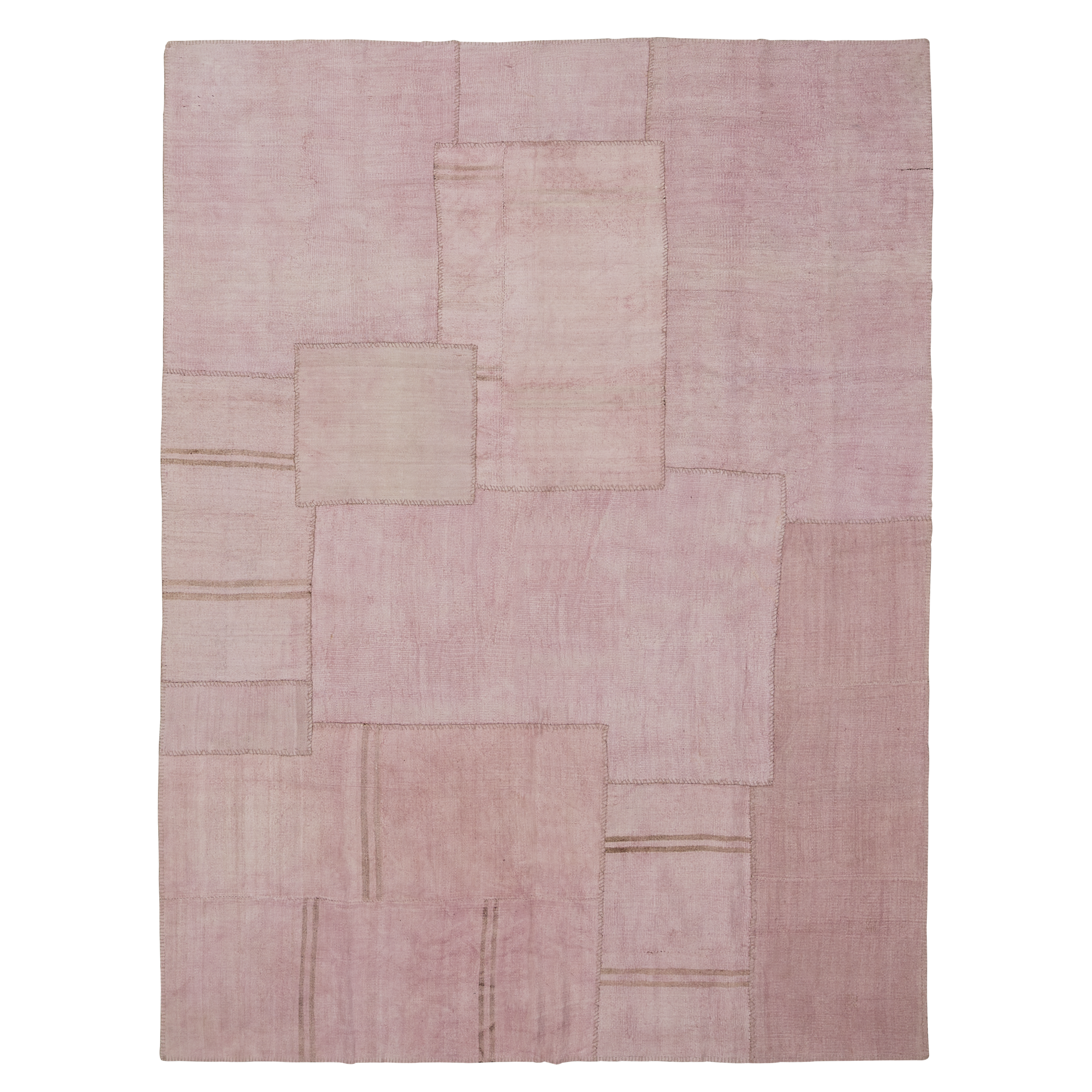 Handmade Patchwork Kilim Rug - Bohemian Vintage Style Wool Carpet for Living Room, Bedroom & Home Decor