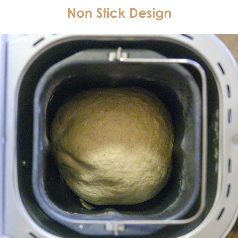 Non-Stick Bread Maker Paddle Replacement - Stainless Steel Kneading Blade for Bread Machine - Compatible with Most Home Kitchen Breadmakers (Type 2) | Perfect for Baking Homemade Bread, Pizza Dough & Pastries