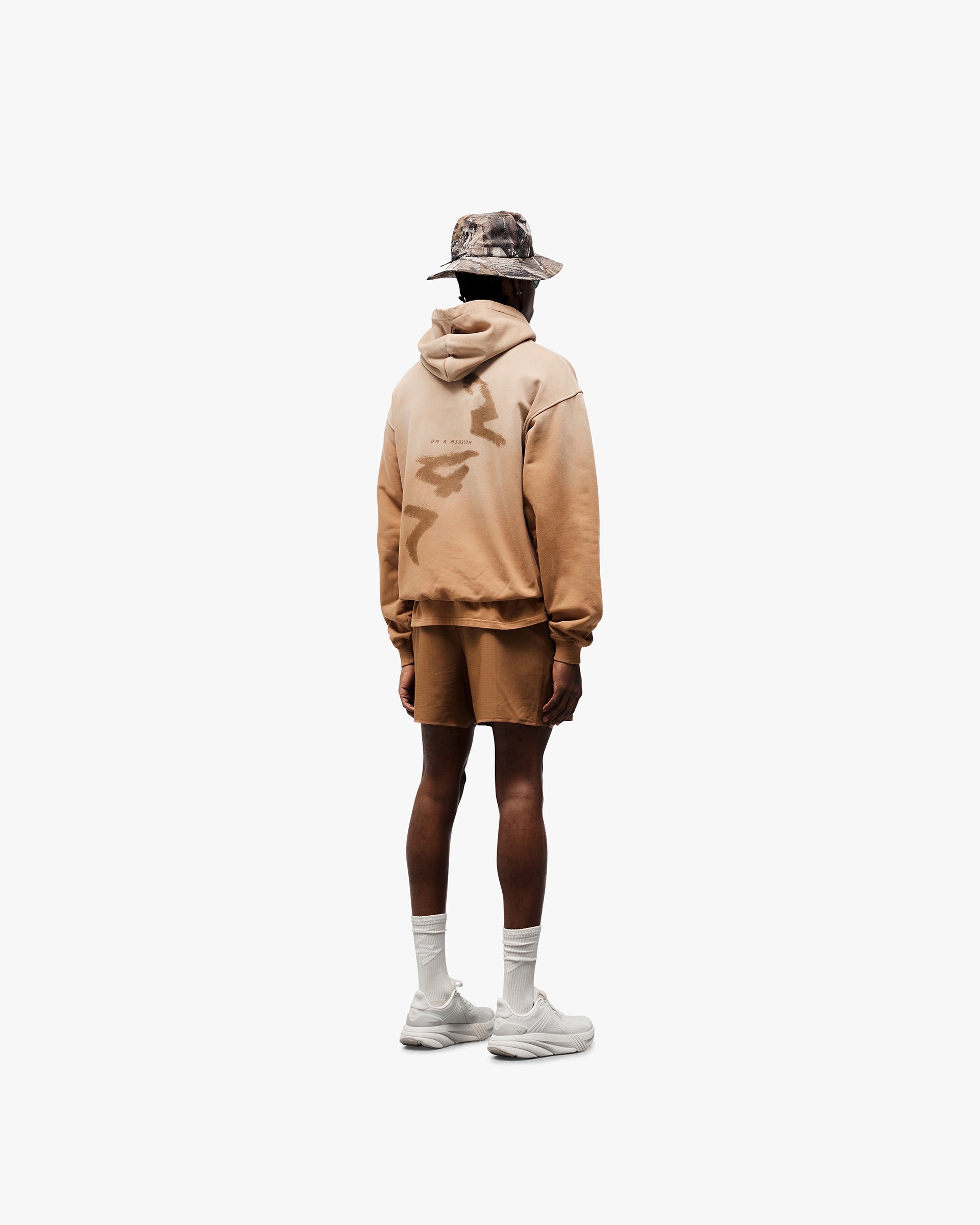 247 Motion Oversized Hoodie - Rust Color Cozy Pullover Sweatshirt for Men & Women | Streetwear, Loungewear & Casual Outfit Essential