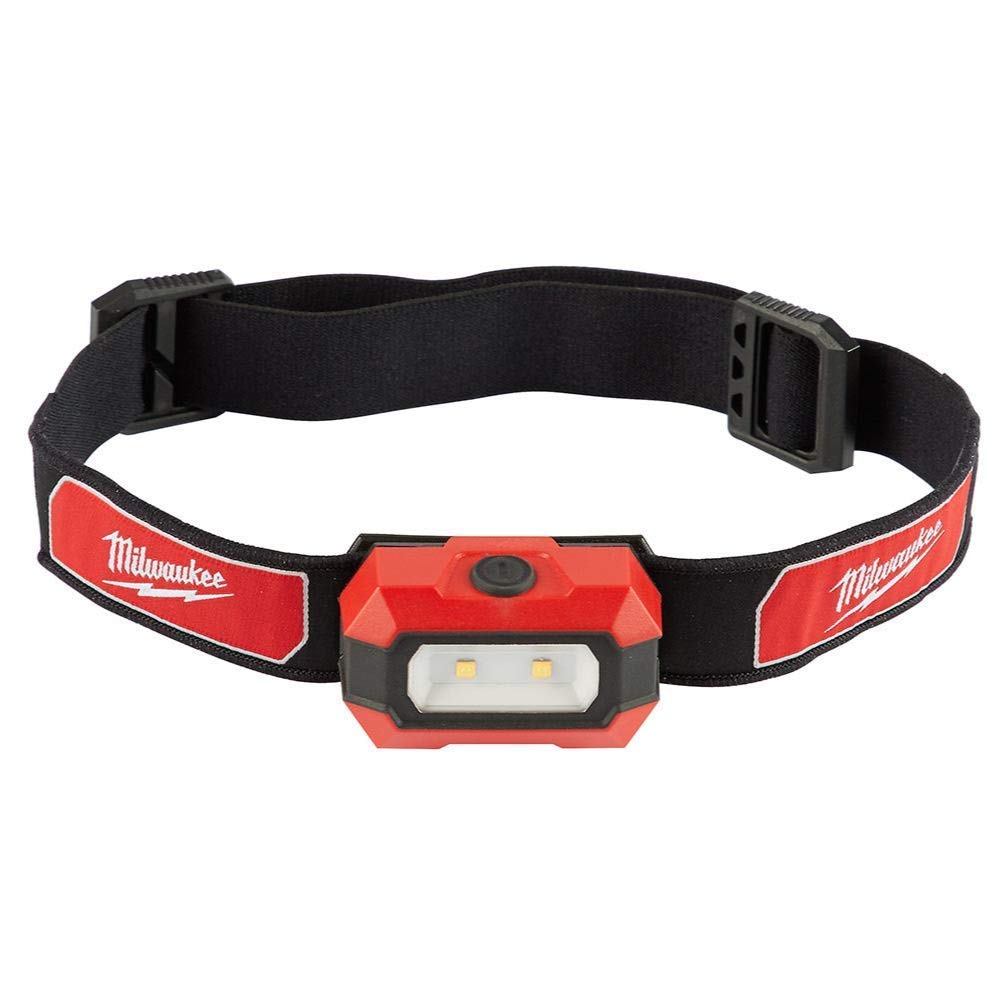 Milwaukee 2103 LED Work Headlamp - 3 Light Modes (High/Low/Red) - Rechargeable Headlight for Construction, Camping & Outdoor Activities