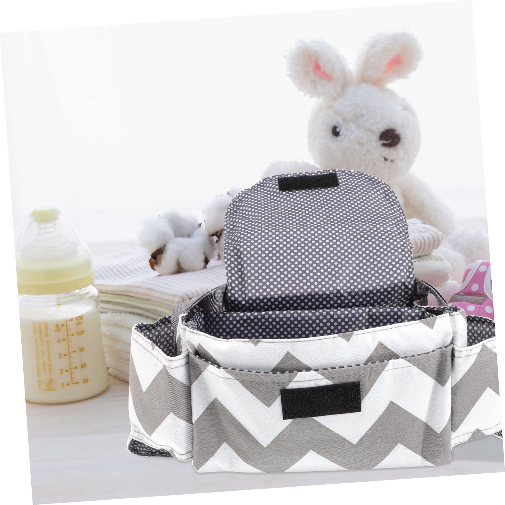 Totority 5-Piece Stroller Organizer Bag - Diaper Storage & Pram Accessories Hanging Bag for Baby Essentials - Perfect for Strollers, Diaper Bags & On-the-Go Parents