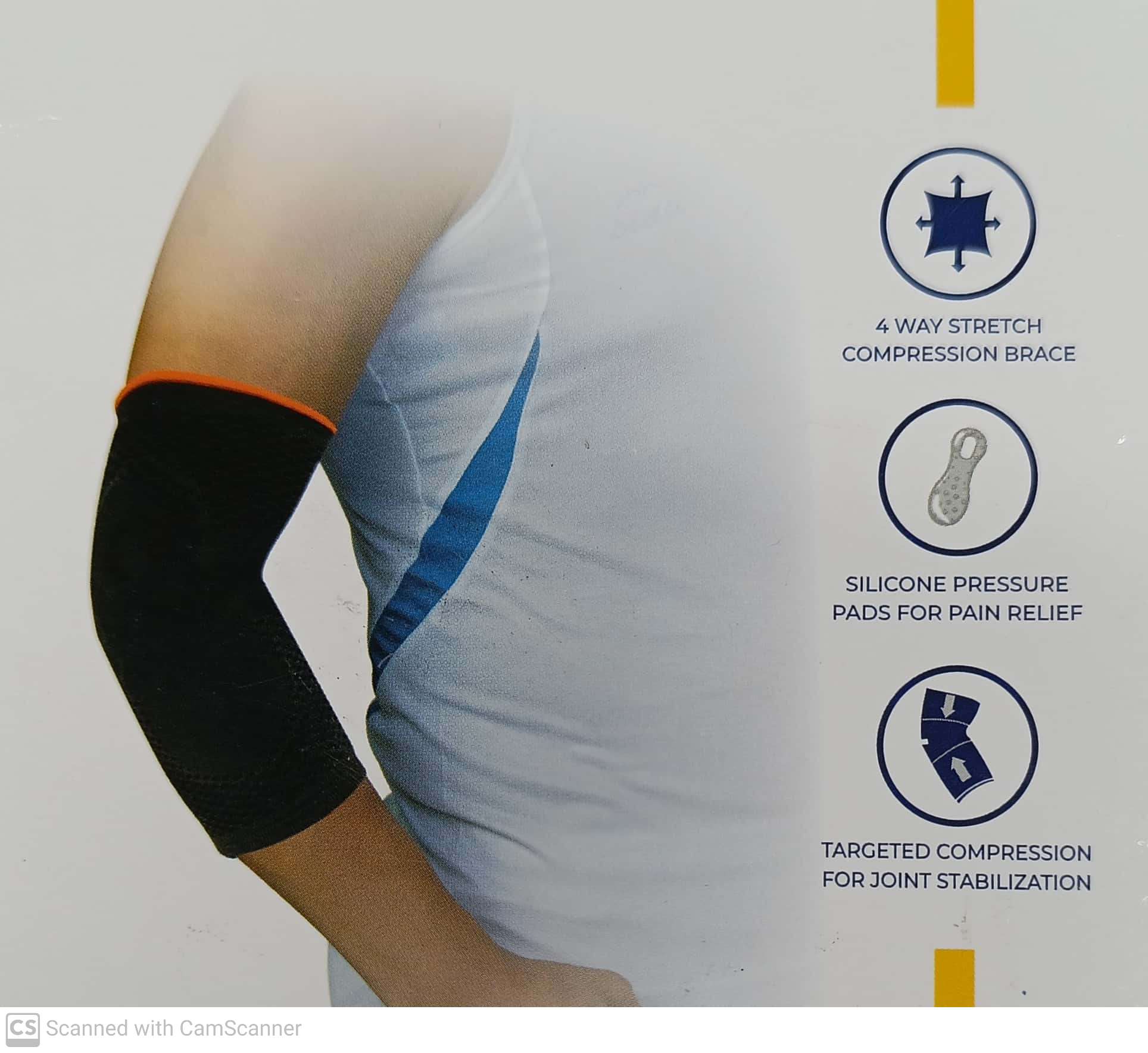 Dyna 3D Epigrip Elbow Support Brace for Tennis & Golf - Pain Relief for Tendonitis, Arthritis & Joint Injuries - Adjustable Compression Sleeve for Sports & Daily Activities