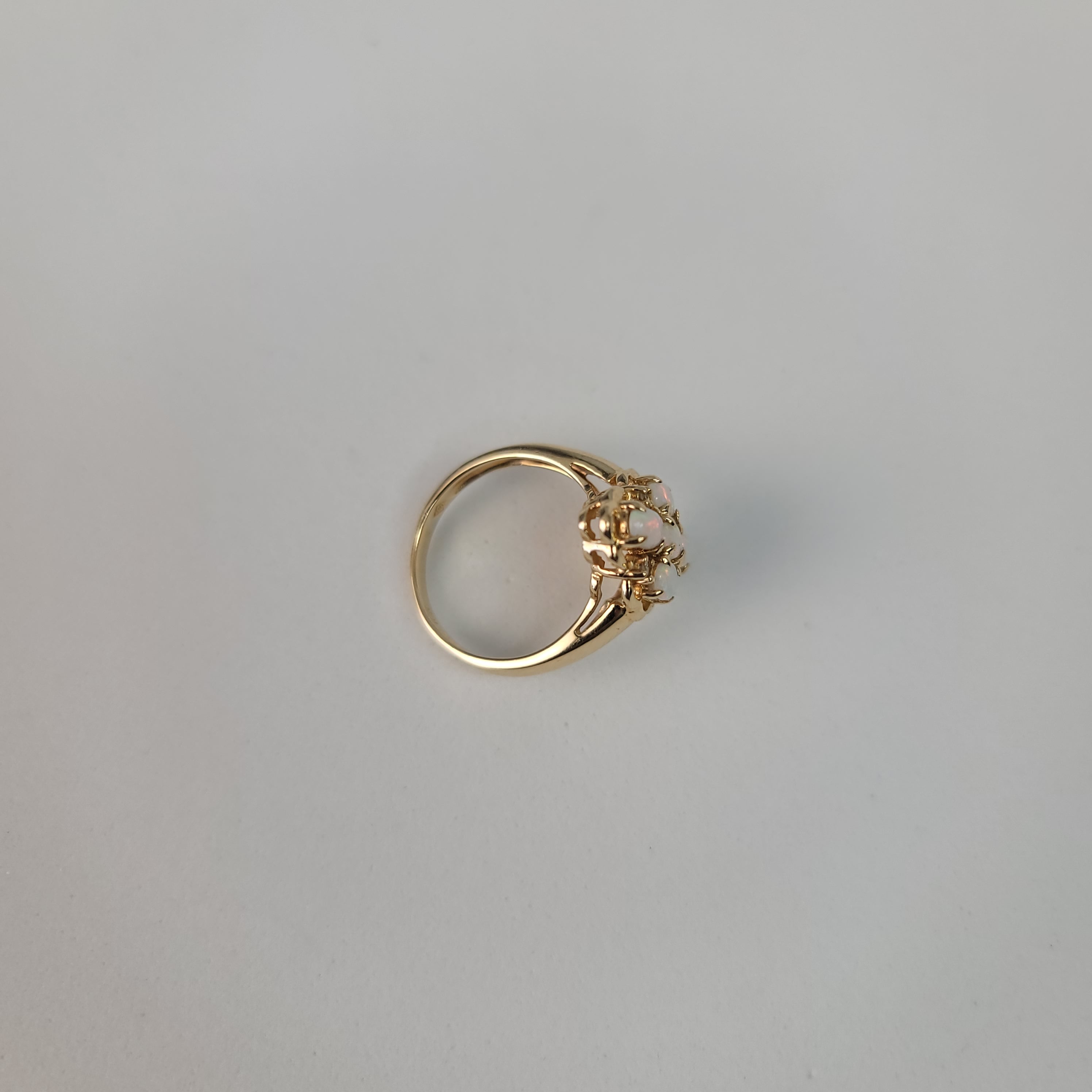 Exquisite Opal Cluster Diamond Ring for Women - Elegant Handmade Jewelry Gift for Engagement, Wedding & Anniversary - Perfect for Special Occasions & Everyday Wear