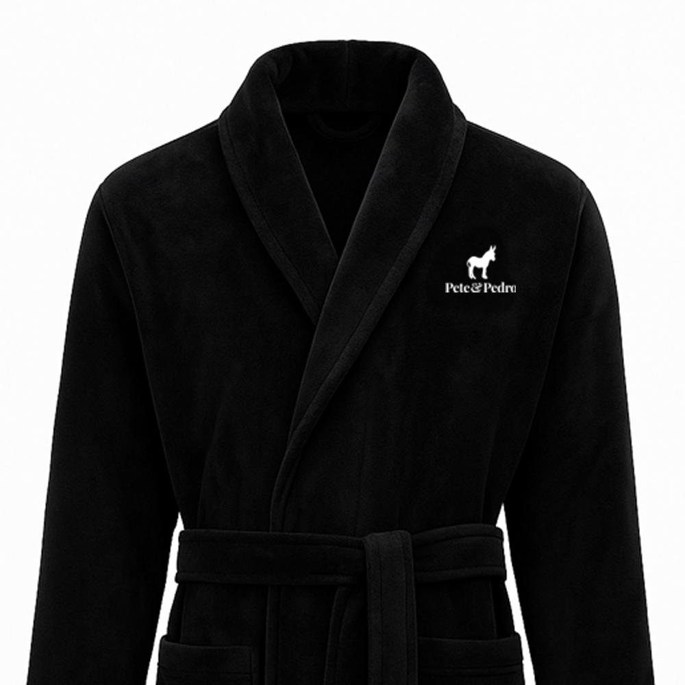 P&P Embroidered Luxury Robe for Women - Soft Bathrobe with Floral Design - Perfect for Spa, Bridal Shower & Relaxing at Home