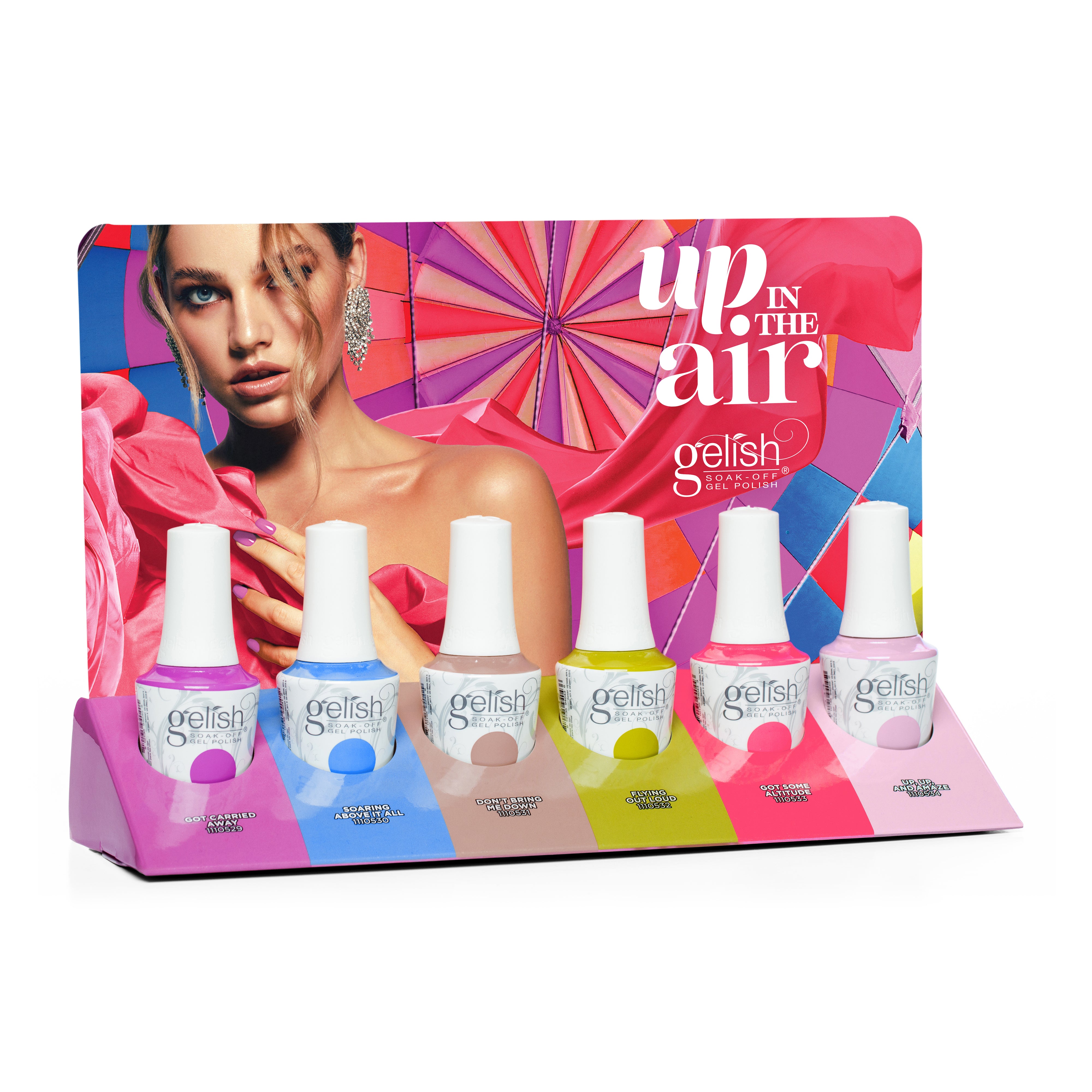 Gelish Gel Polish Up In The Air Collection - 6 Piece Set for Nail Art & Salon Professionals | Perfect for Manicures, Pedicures & Home Nail Care