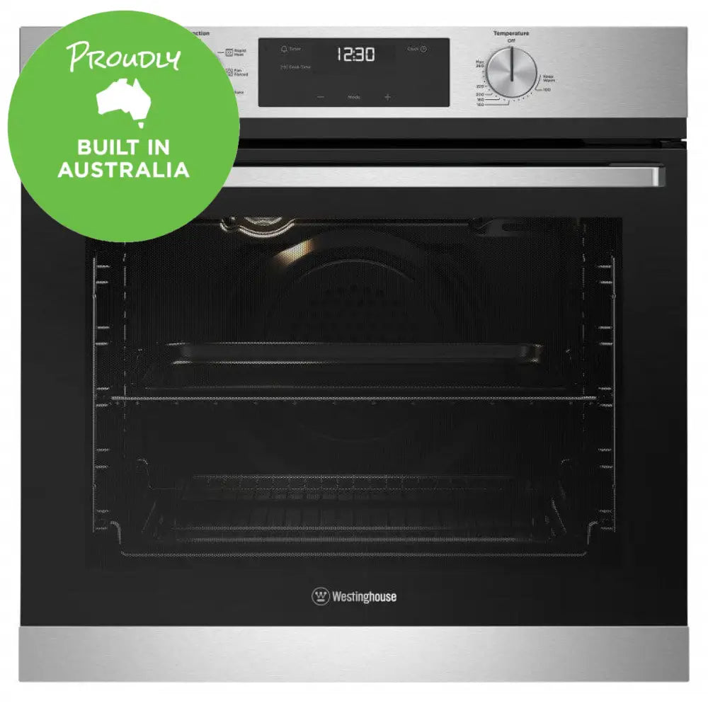 Westinghouse WVE6515SD 60cm Stainless Steel Multi Function Oven - 6-in-1 Convection, Baking, Roasting, Grilling, Toasting & Defrosting - Perfect for Home Kitchens, Restaurants & Bakeries