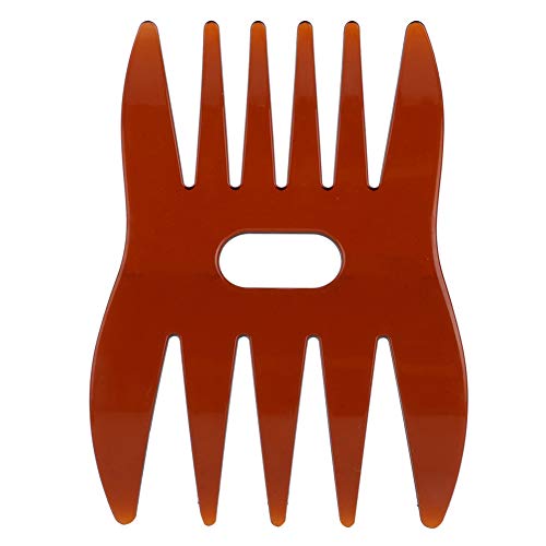 Men's Wide Tooth Comb for Oiling & Styling - Lightweight Hair Comb for Men & Women - Brown Comb for Slicked Back Hair & Comfortable Hairstyling - Perfect for Barber Shops, Home Grooming & Travel