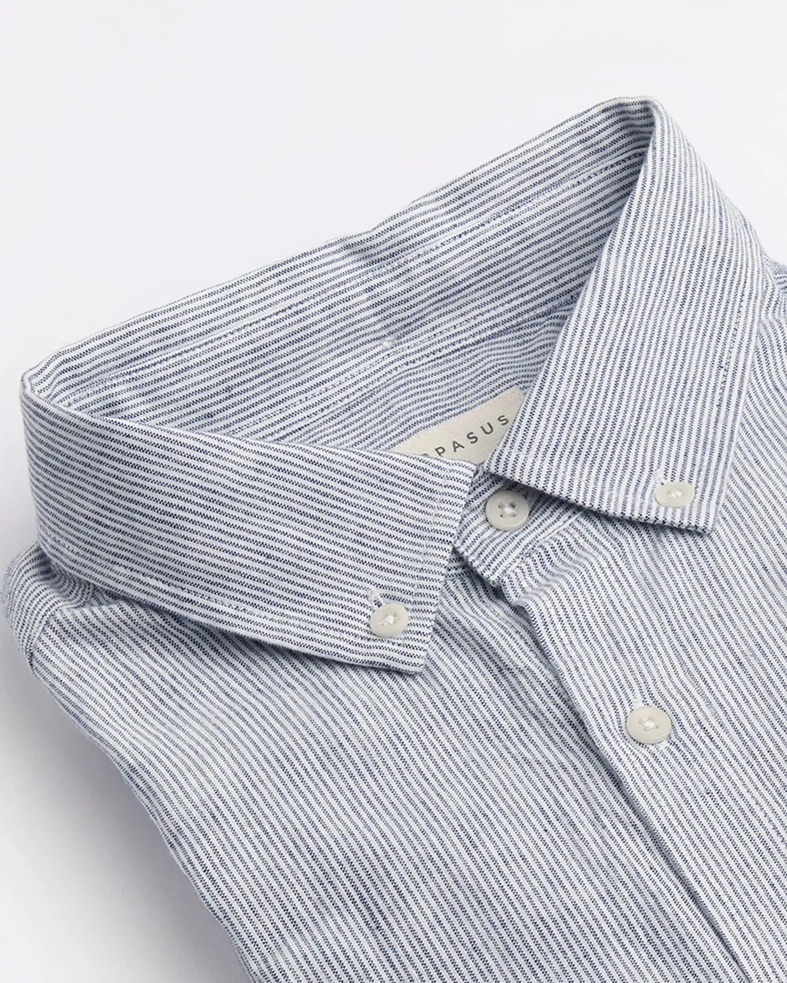 Men's Casual Button-Down Shirt - Bernina Navy Blue Slim Fit Cotton Shirt for Work & Weekend Wear | Office, Date Night, Outdoor Activities