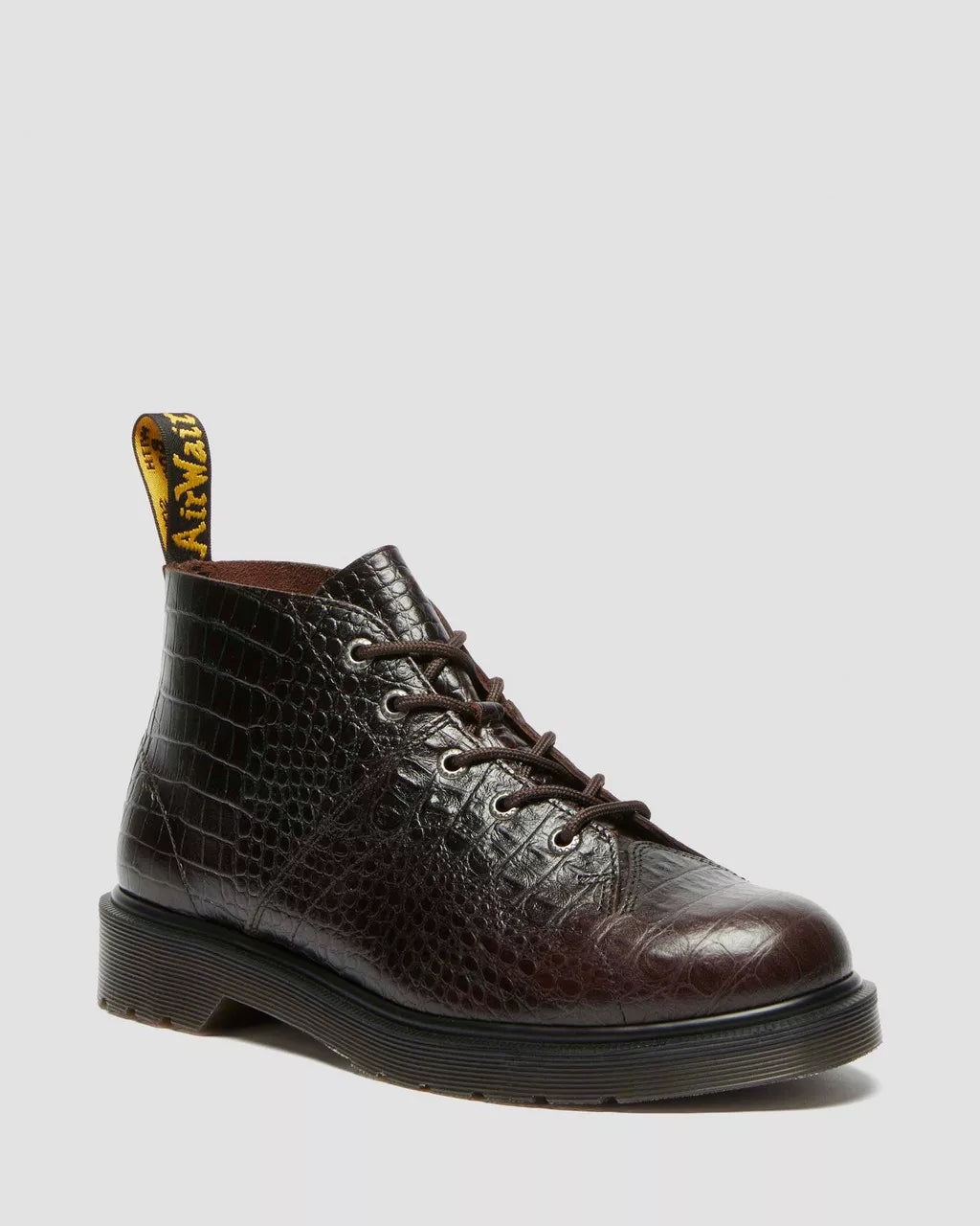 Premium Church Crocodile Embossed Aniline Leather Ankle Boots for Women - Stylish & Comfortable Dress Shoes for Church, Weddings & Formal Occasions