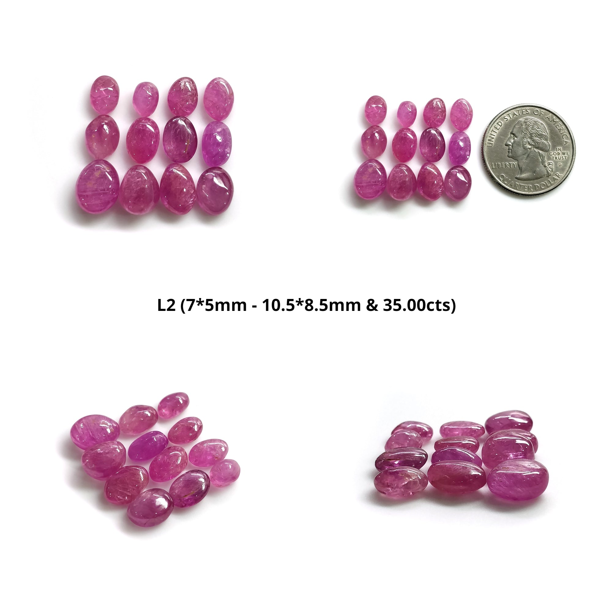Natural Untreated Burmese Ruby Gemstone Cabochon - Unheated Uneven Shape Tumbled Stones for Jewelry Making, Healing Crystals & Spiritual Gifts