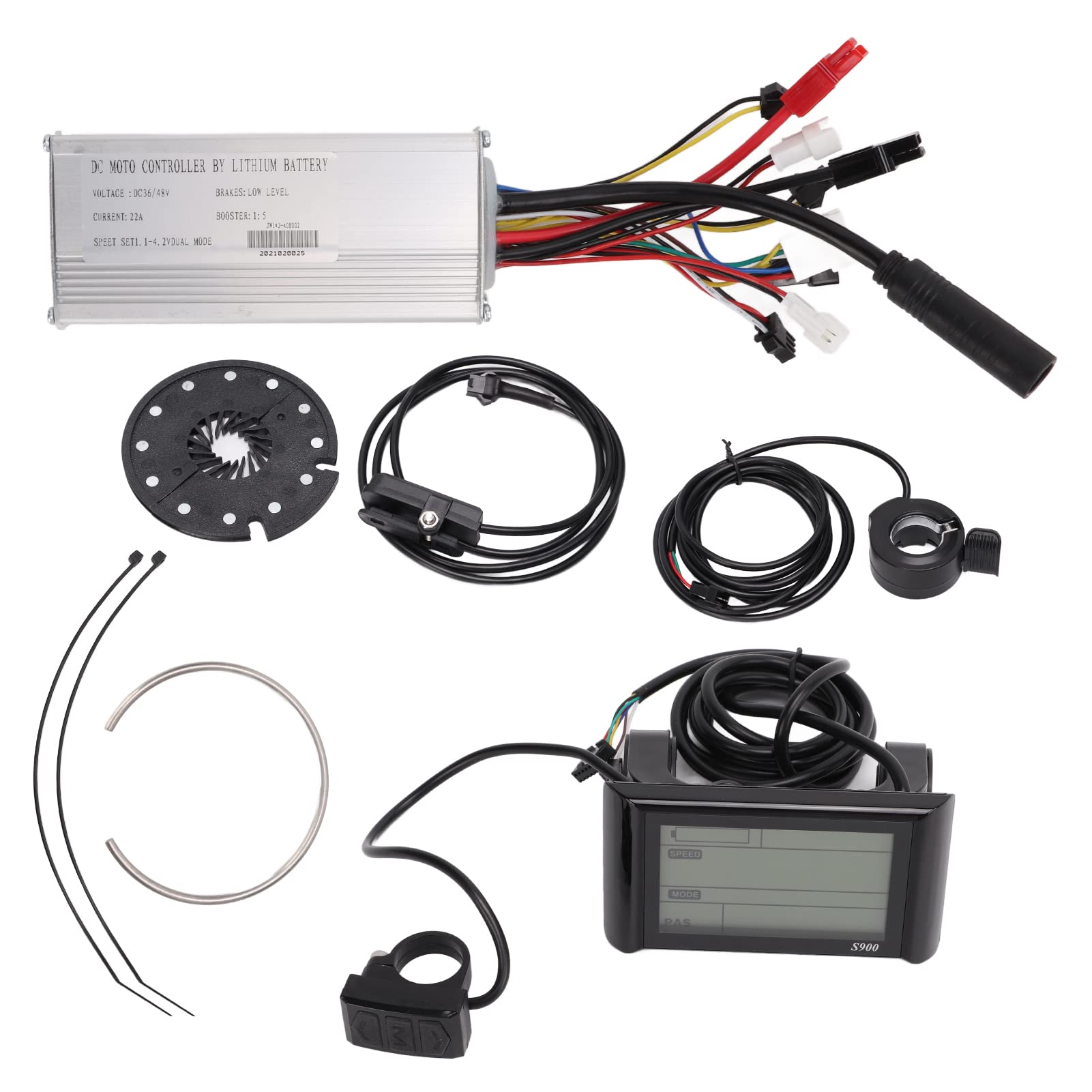 Dilwe 36V 48V 500W Electric Bike Conversion Kit - Brushless Motor Controller & Lithium Battery Pack for E-Bike DIY Upgrade | Perfect for Commuting, Off-Road & Urban Riding