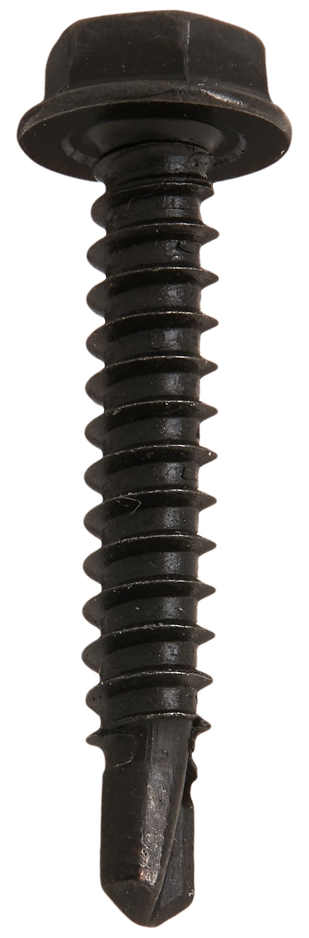 Black Oxide Steel Self-Drilling Screws #8-18, 1