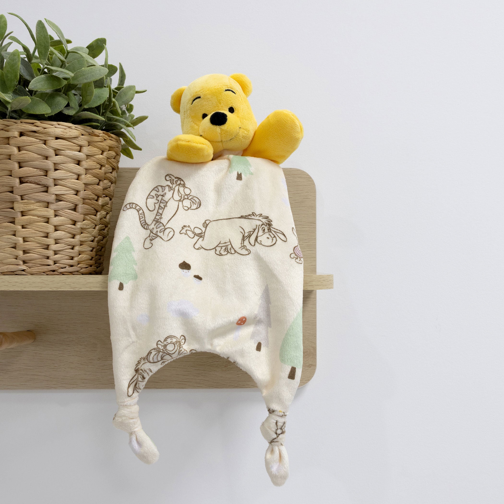 Disney Winnie the Pooh Plush Stuffed Animal Toy - Soft Cuddly Bear for Kids Bedroom Decor, Nursery Gift & Sleep Comfort Companion