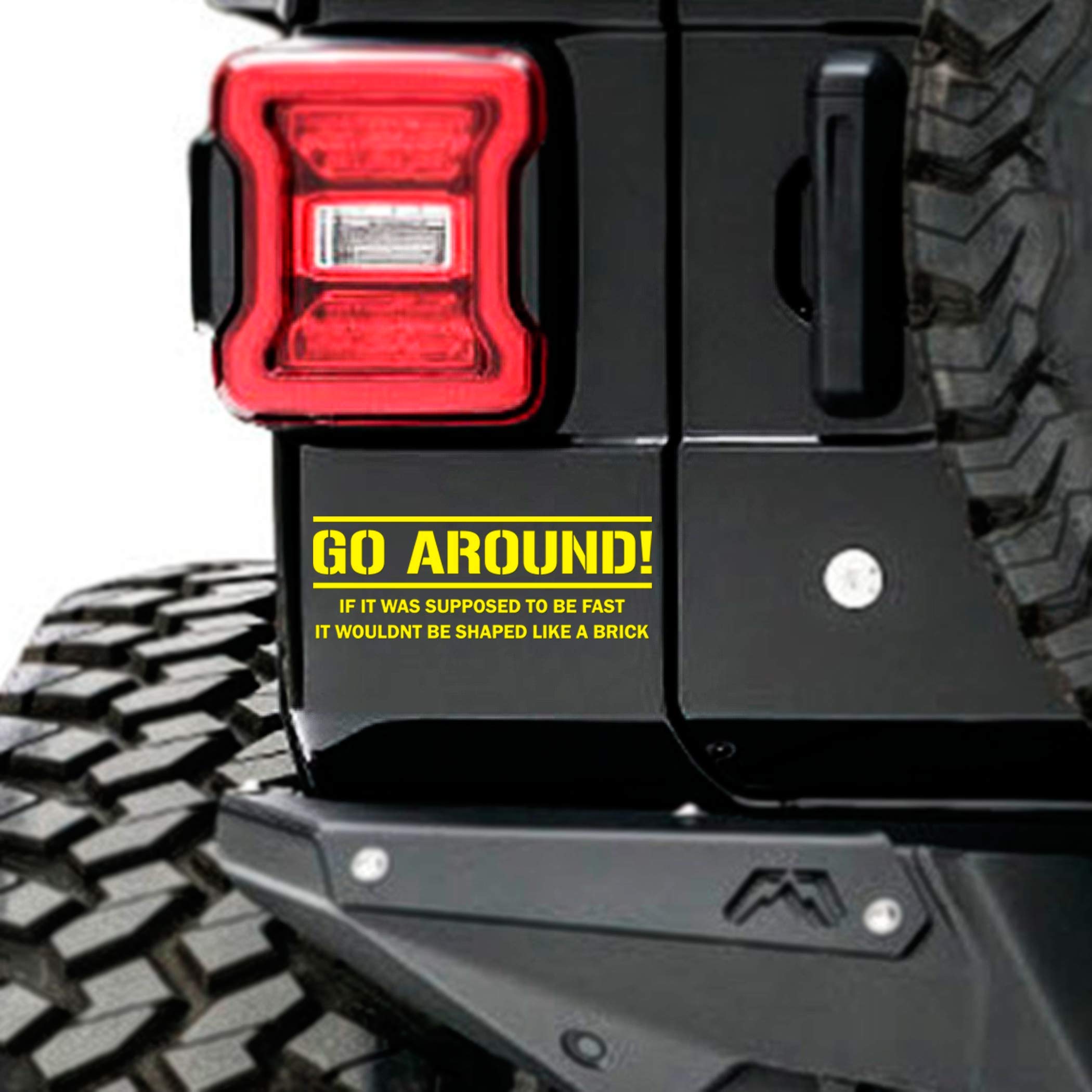 Go Around Vinyl Car Decal - Waterproof Vehicle Sticker for Windows, Trucks & SUVs - Perfect for Personalization, Sports Fans & Car Enthusiasts