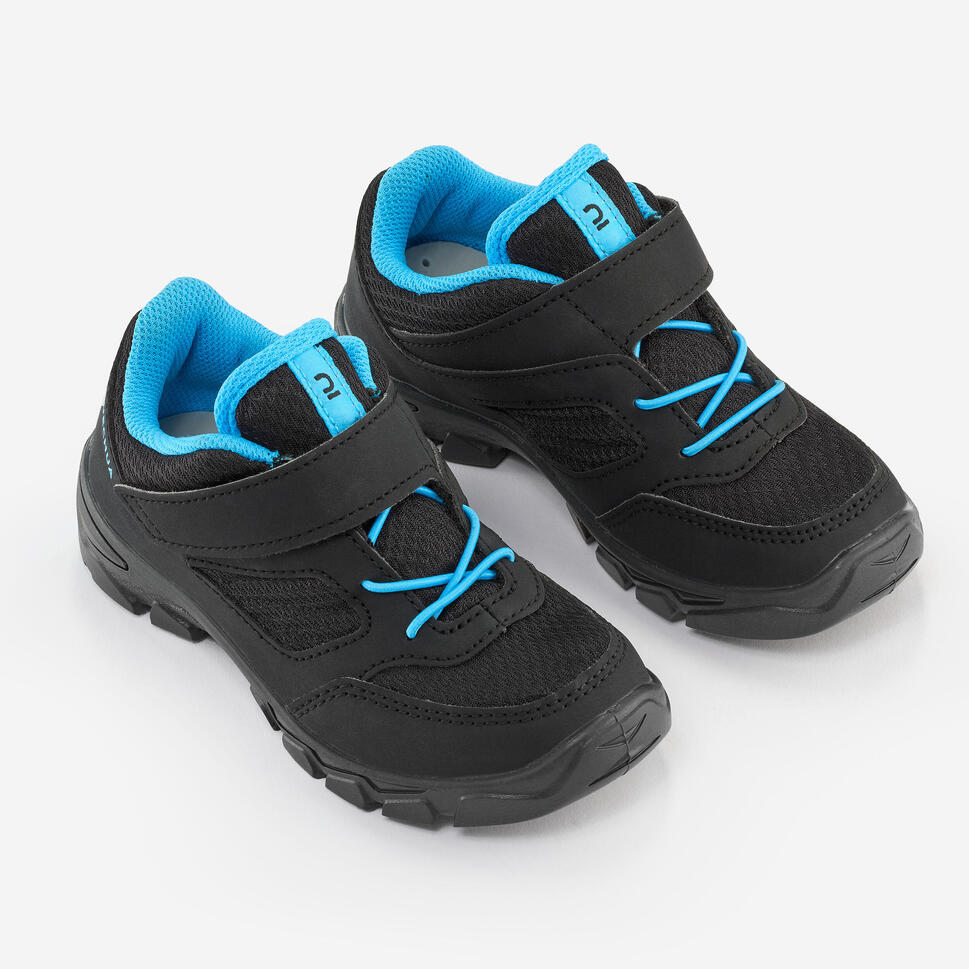 Quechua NH100 Kids' Hiking Shoes with Velcro Closure - Lightweight & Durable for Outdoor Adventures, Trail Walking, and School Activities