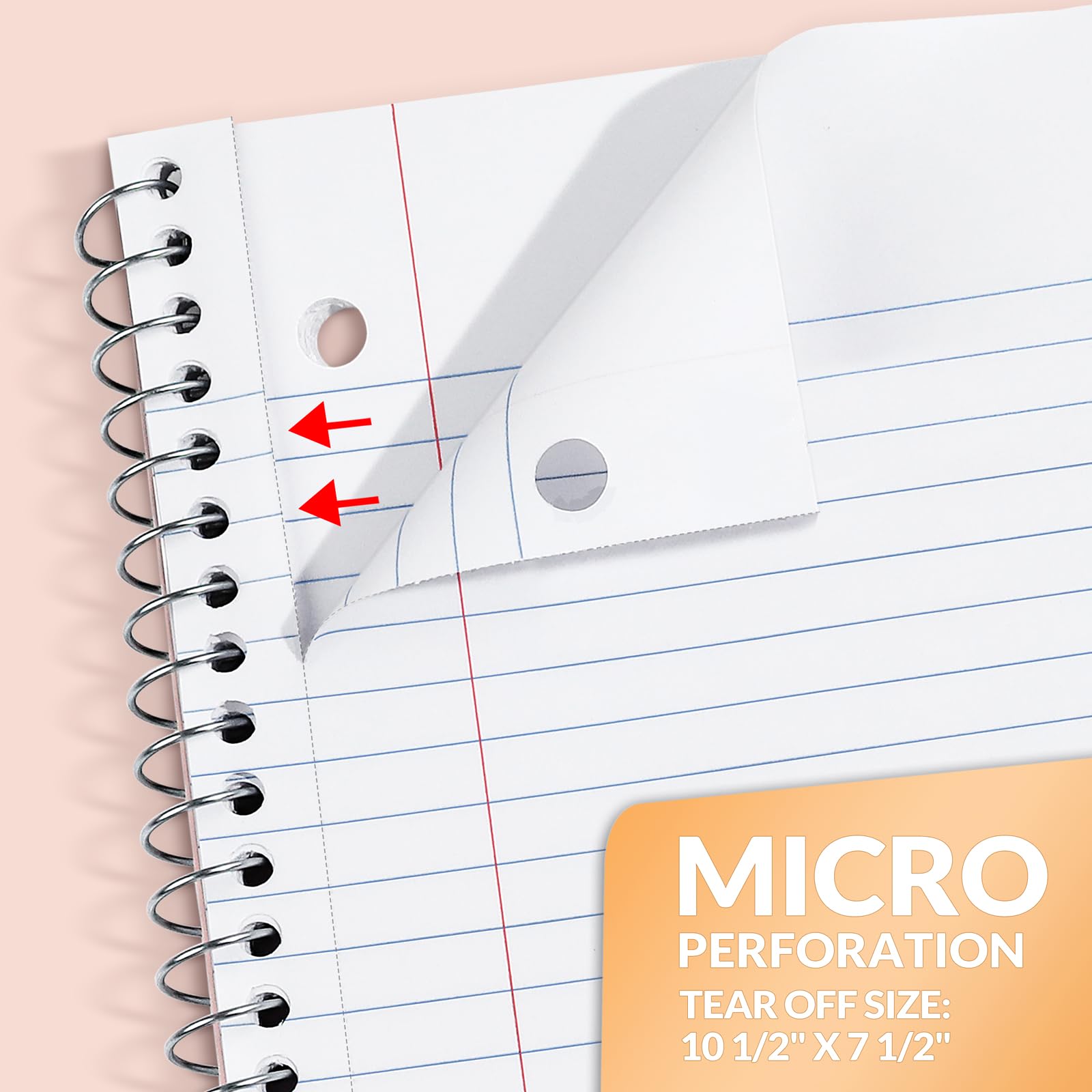 SUNEE 1-Subject Spiral Notebooks 20 Pack - College Ruled 8
