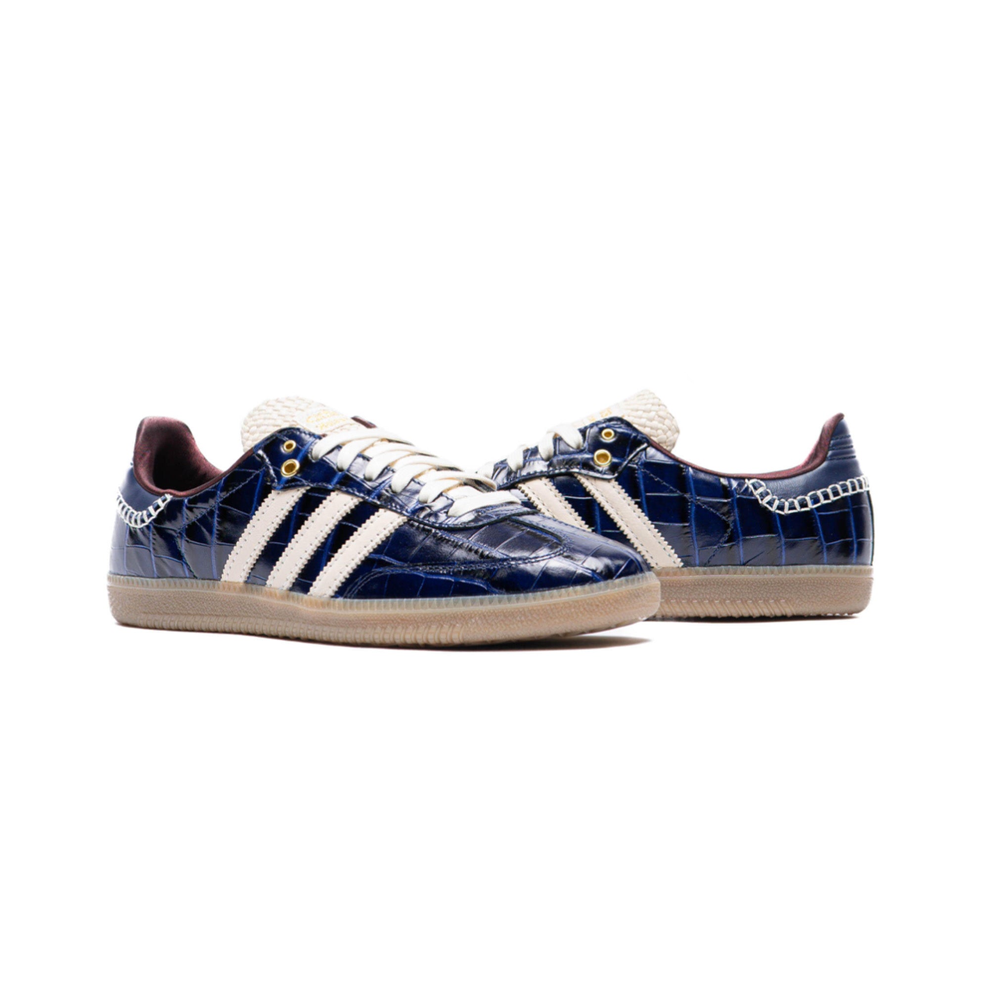 Adidas Samba Wales Bonner 'Navy Croc' Sneakers 2024 - Premium Leather Unisex Shoes for Men & Women - Perfect for Casual Wear, Street Style & Everyday Comfort