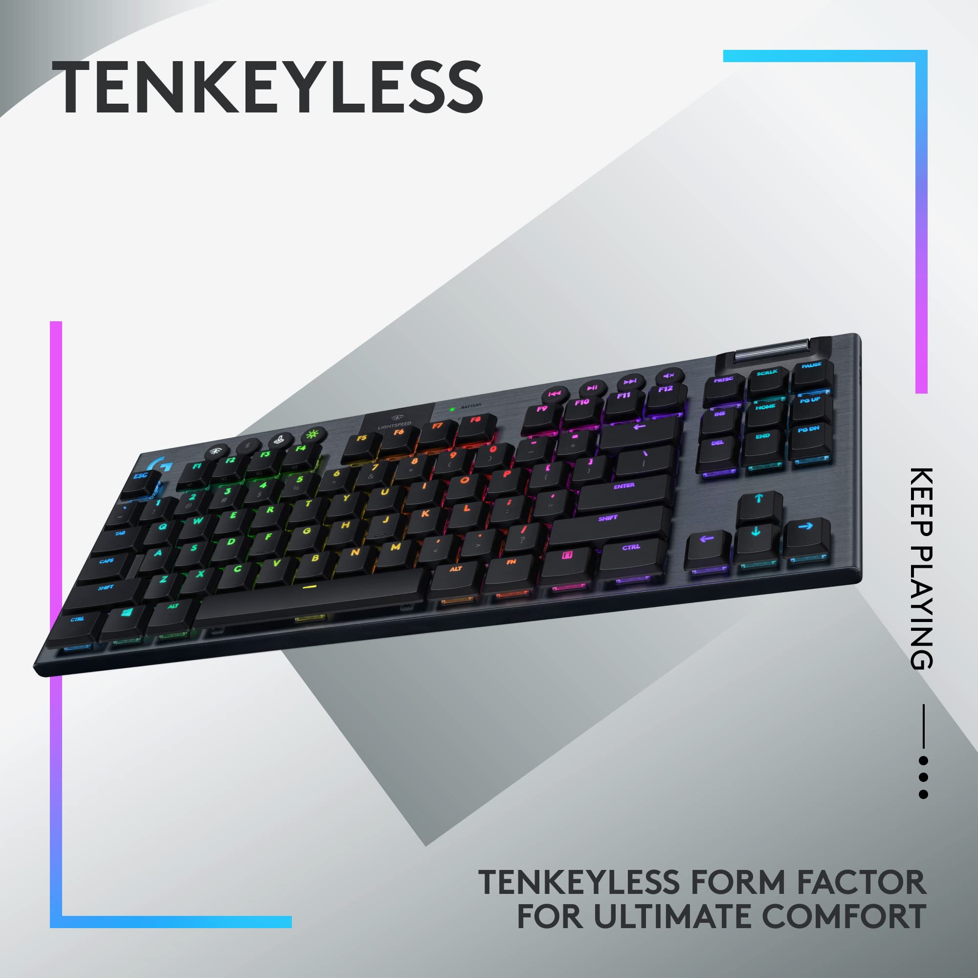 Logitech G502 X PLUS Wireless RGB Gaming Mouse & G915 TKL Mechanical Keyboard Bundle - LIGHTSYNC RGB, LIGHTSPEED Wireless - for PC Gaming, Esports, Streaming & Office Work (Black)