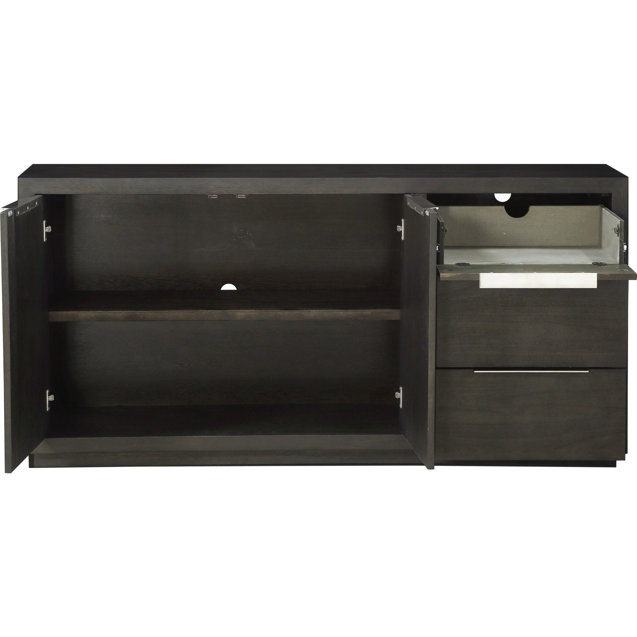 Stylish Oxford Sideboard in Basalt Grey - Modern Storage Cabinet for Living Room, Dining Room & Entryway Organization