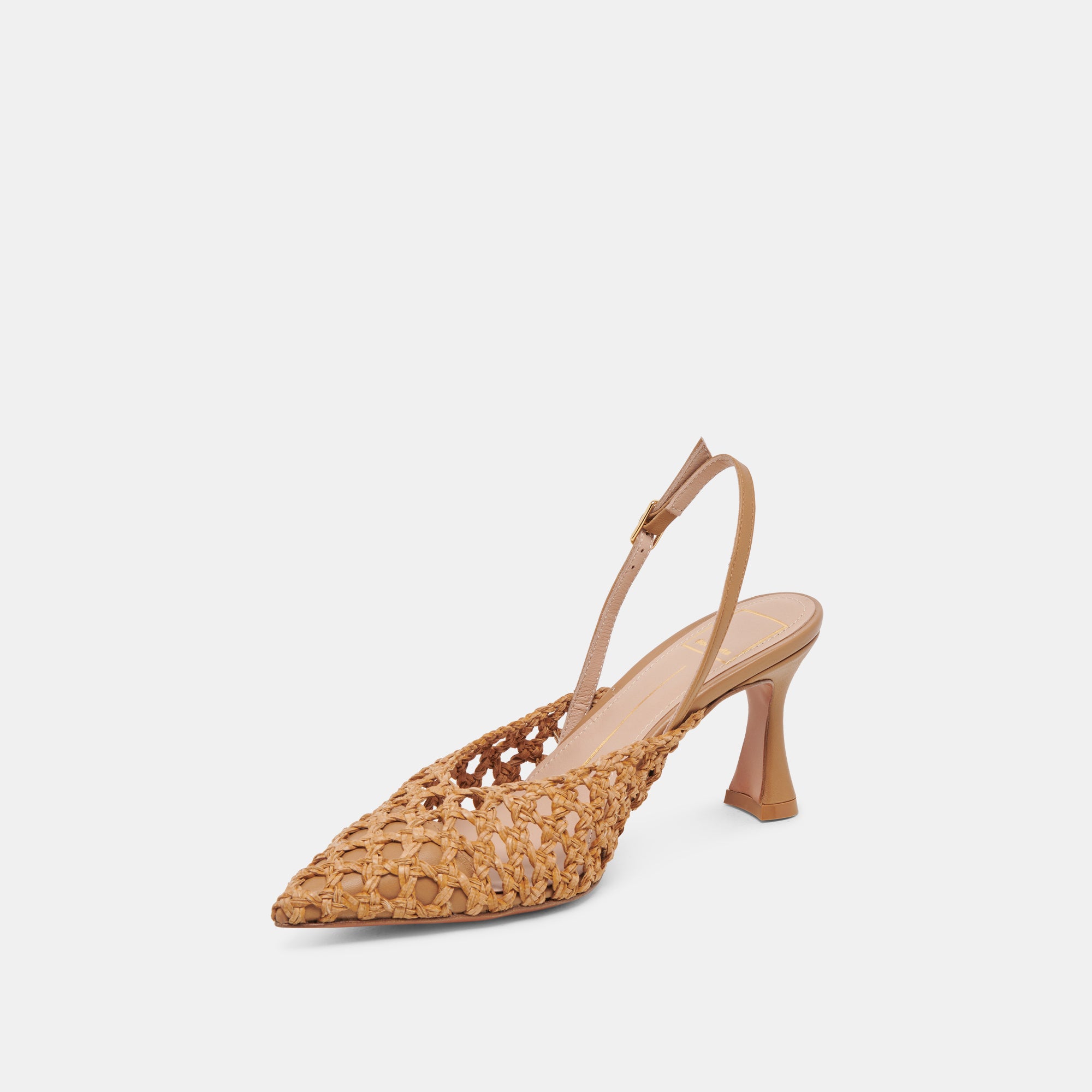 Gloria Women's Natural Woven High Heels - Comfortable Dress Pumps for Party, Wedding & Office Wear