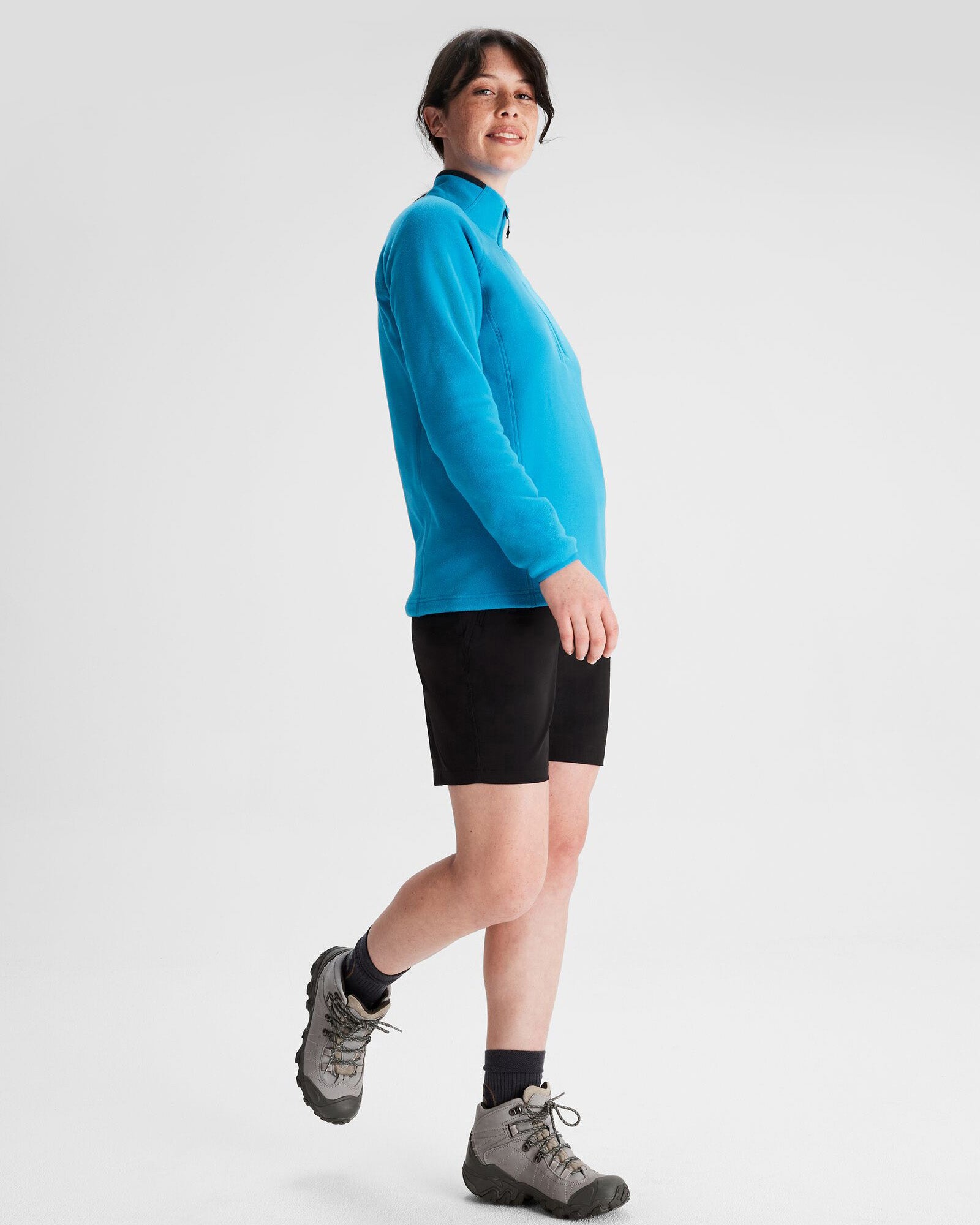 Women's Ridge 100 PrimaLoft Bio Pullover Jacket - Lightweight Insulated Hoodie for Hiking & Outdoor Activities in Sea Blue