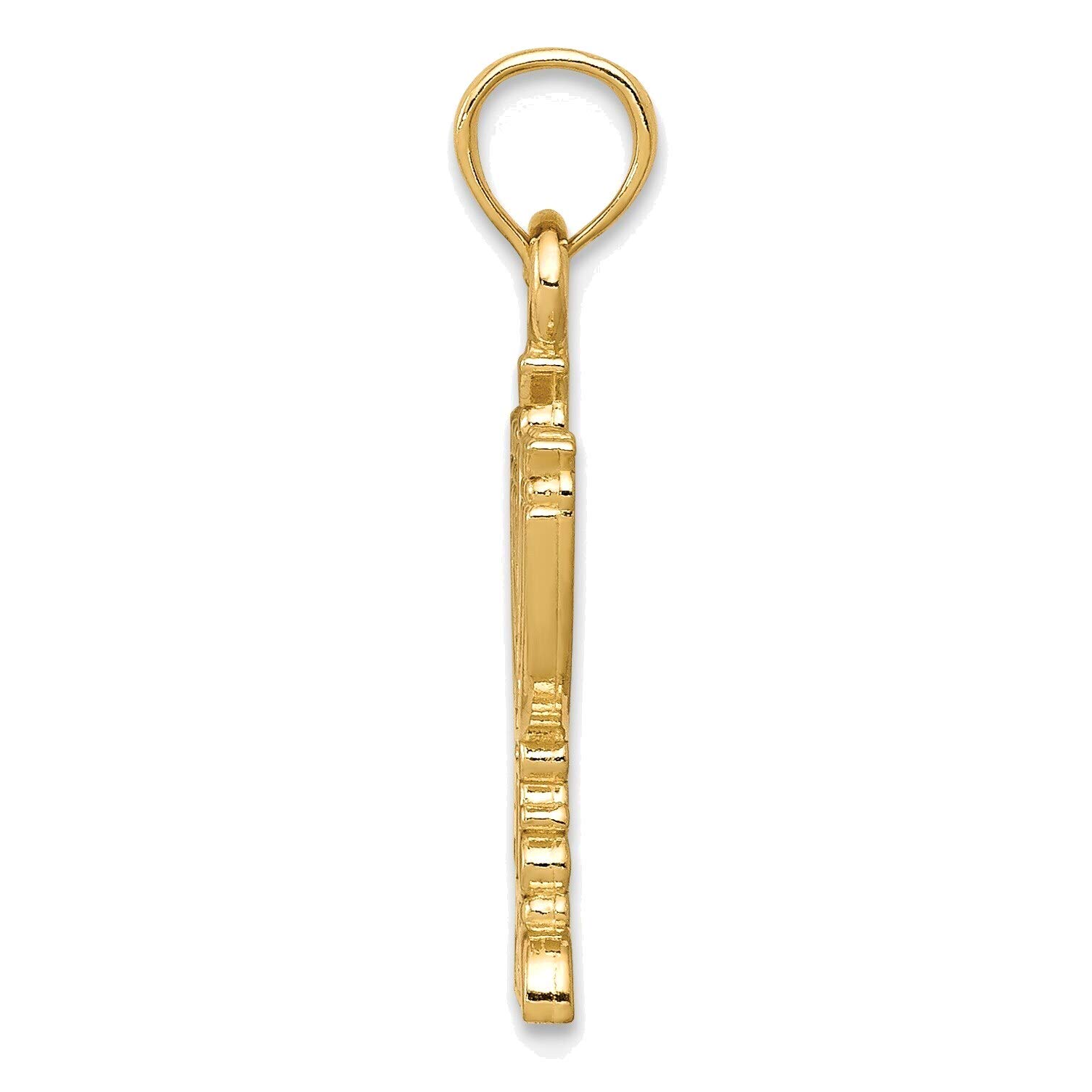 14K Yellow Gold Menorah Pendant - Perfect Jewish Gift for Hanukkah