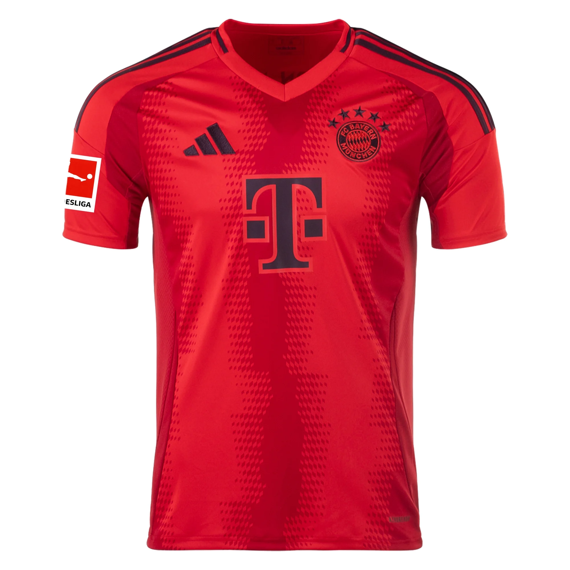 Adidas Bayern Munich Harry Kane Home Jersey 24/25 with Bundesliga Patch - Red/Black Soccer Shirt for Men - Perfect for Match Days & Fan Collections