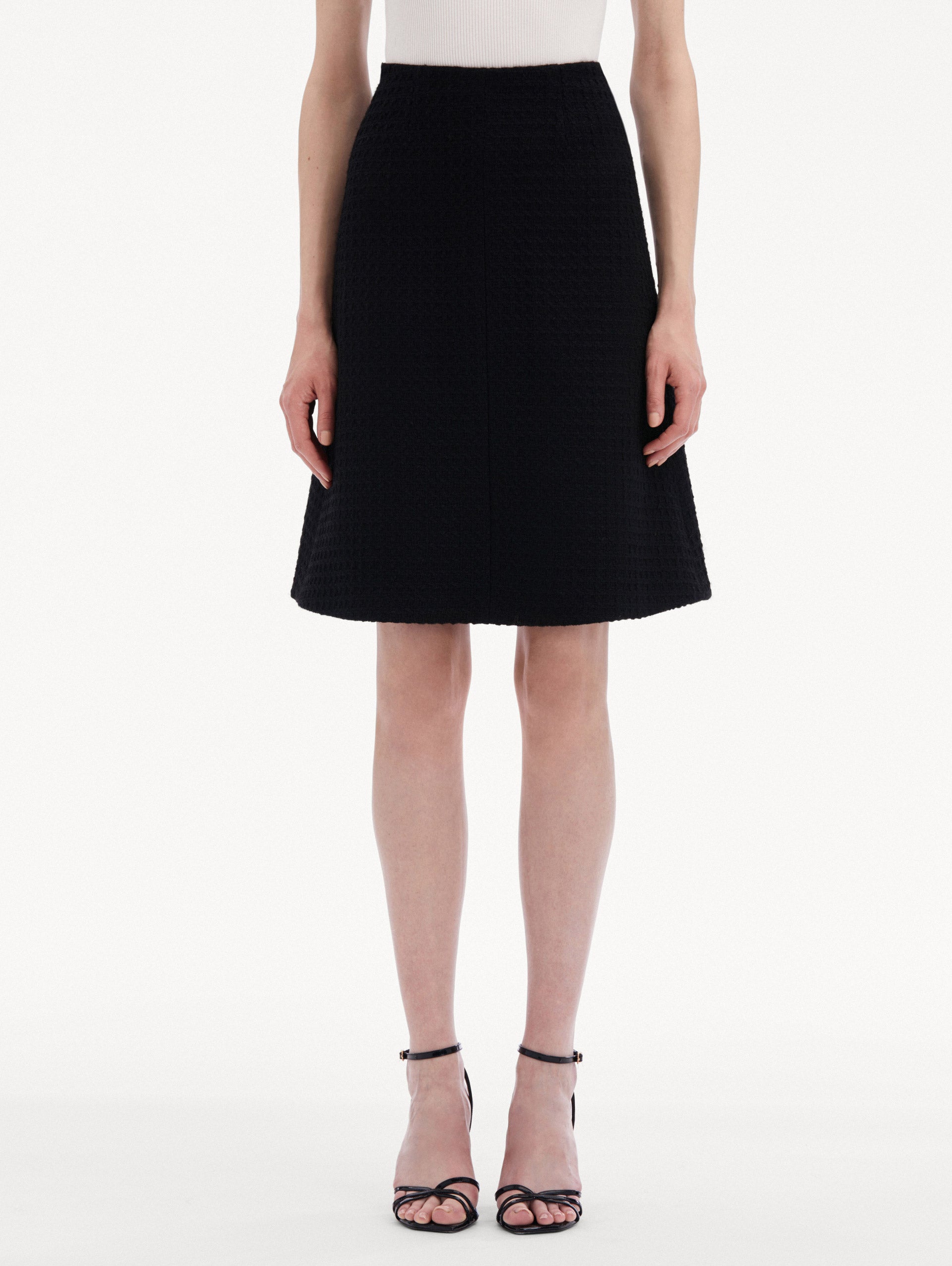 Stylish Wool Tweed Skirt for Women - Classic A-Line Design for Office, Party & Fall Outfits | Premium Quality Winter Skirt for Work & Formal Occasions