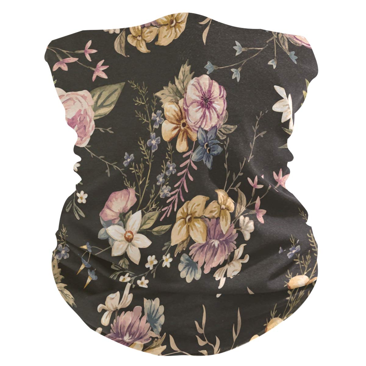 Stylish Watercolor Floral Bandana Face Mask & Neck Gaiter - Breathable UV Protection for Women & Men - Perfect for Running, Hiking, Cycling & Outdoor Activities