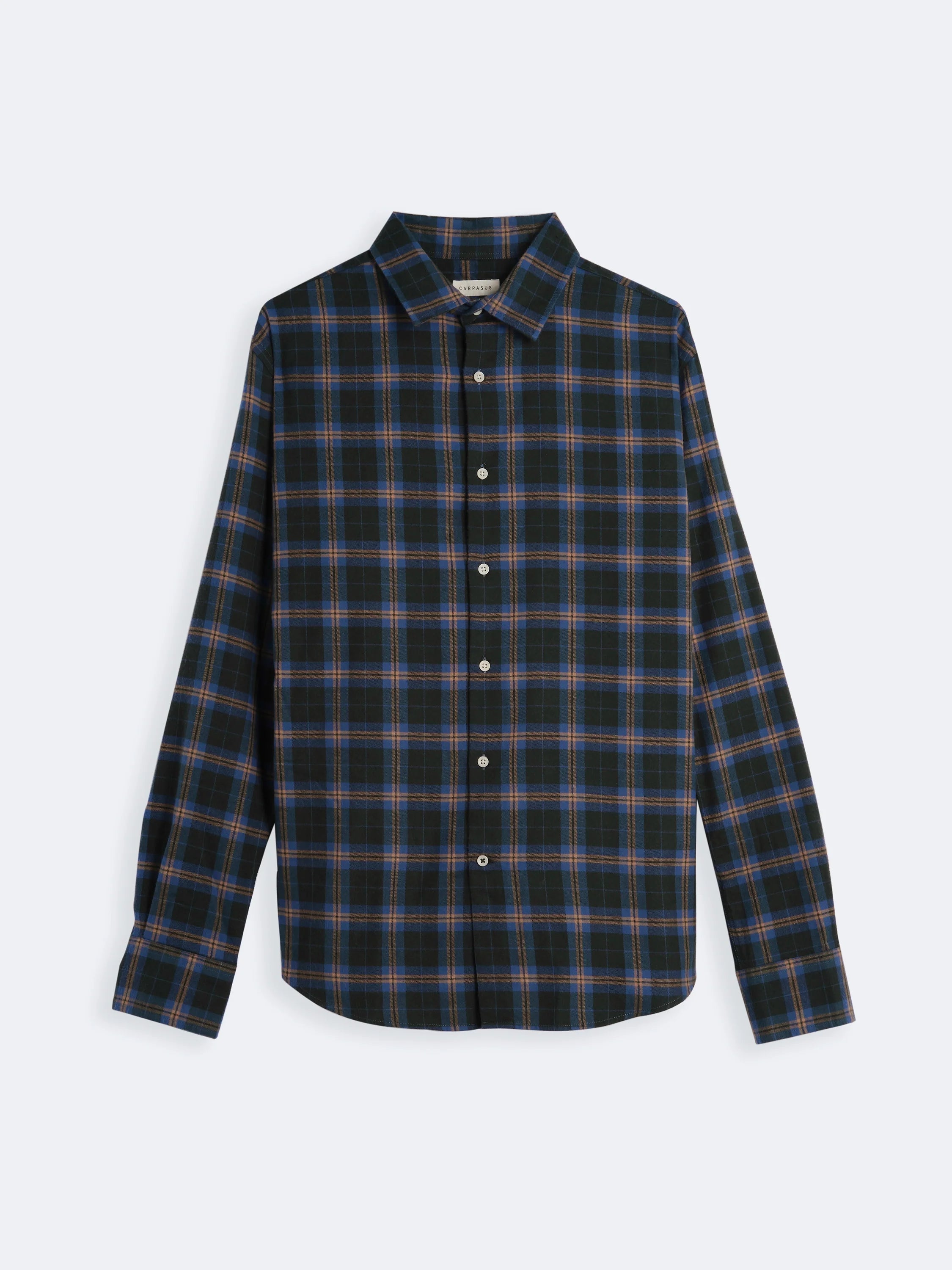 Men's Flannel Shirt in Castanio Check Moss - Soft & Warm Plaid Button-Up for Fall & Winter - Perfect for Outdoor Camping, Hiking, and Casual Wear