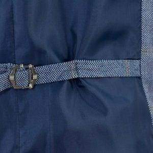 Cavani Connall Blue Tweed Check Style Waistcoat for Men | Classic Formal Vest for Weddings, Business & Special Occasions