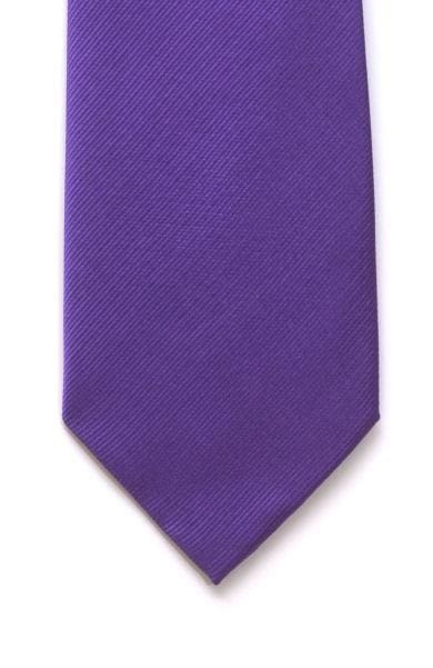 LA Smith Plain Purple Silk Tie for Men - Elegant & Luxurious Necktie for Business, Weddings & Formal Events