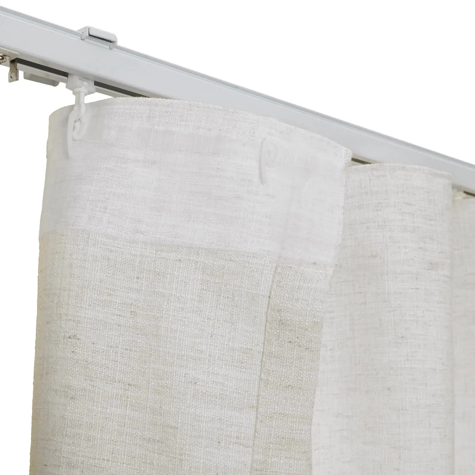 Liz Linen Ripple Fold Drapery Curtains - Elegant Window Treatments for Living Room & Bedroom Decor