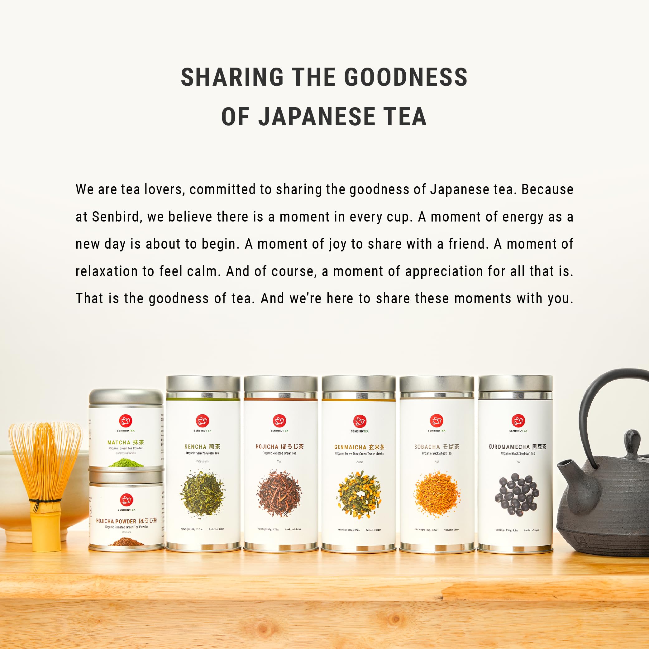 Organic Hojicha Japanese Roasted Green Tea - Premium Loose Leaf Tea from Shizuoka, Japan - 1.76oz/50g in Airtight Tin - Perfect for Relaxation, After Dinner or Cold Weather Warmth