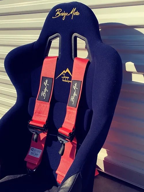 Bridgemoto SFI Approved 4 Point & 5 Point Racing Harness with Cam Lock - High Performance Safety Harness for Motorsports, Drifting, and Track Racing