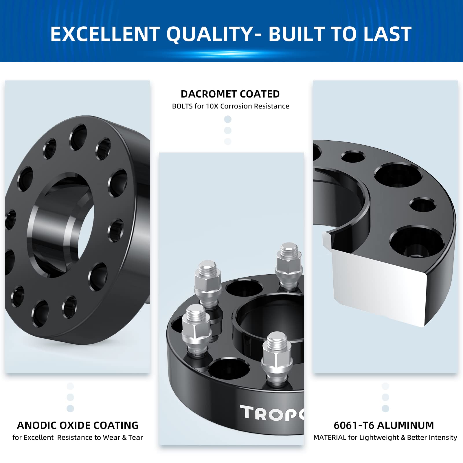 GARVEE 2 Inch 5x5 Hubcentric Wheel Spacers for Jeep Wrangler JK 2007-2017 - Improve Off-Road Performance & Vehicle Stance