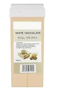 URBANMAC White Chocolate Roll-On Wax Kit for Women - 100ml with 1 Refill Wax | Painless Hair Removal for Legs, Arms & Bikini Line | At-Home Waxing Solution
